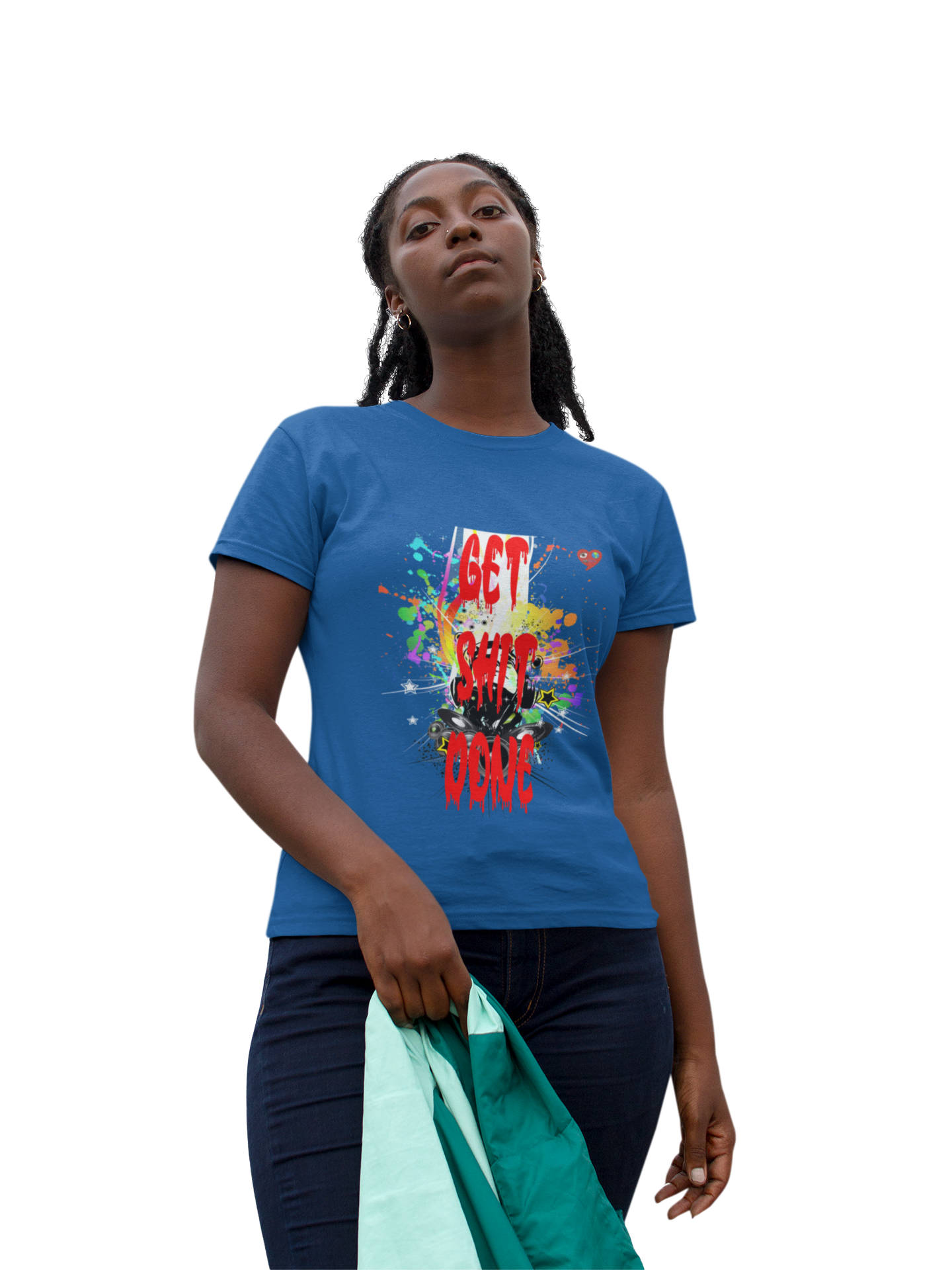 Get Shit Done Graphic T-Shirt — Colorful Motivational Urban Art Tee product thumbnail image Get Shit Done Graphic T-Shirt — Colorful Motivational Urban Art Tee product thumbnail image