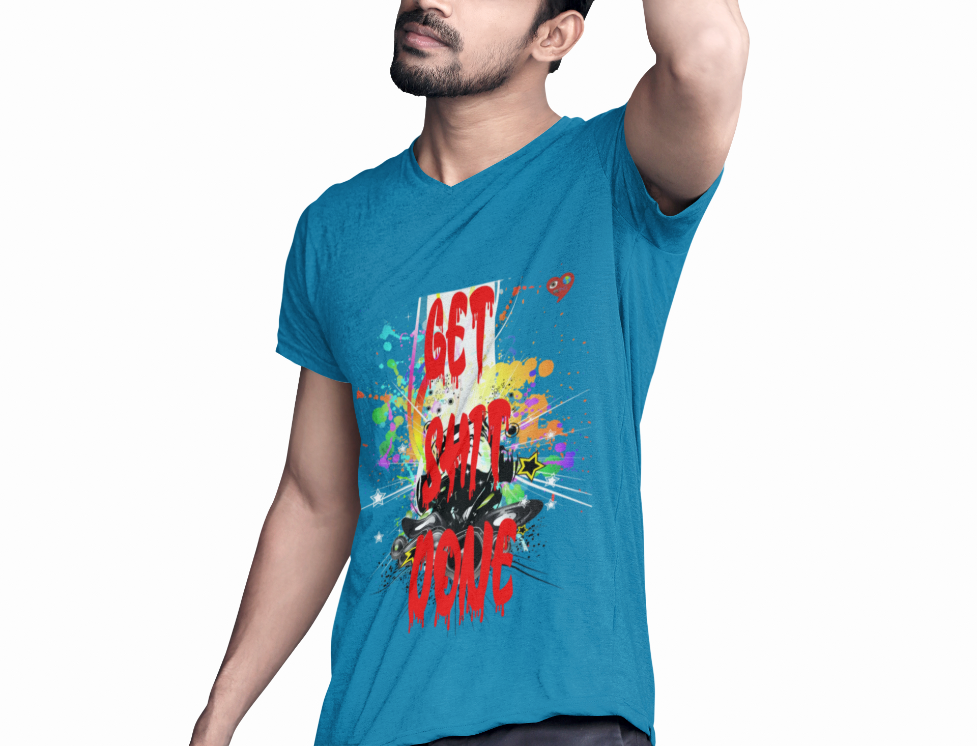 Get Shit Done Graphic T-Shirt — Colorful Motivational Urban Art Tee product thumbnail image Get Shit Done Graphic T-Shirt — Colorful Motivational Urban Art Tee product thumbnail image