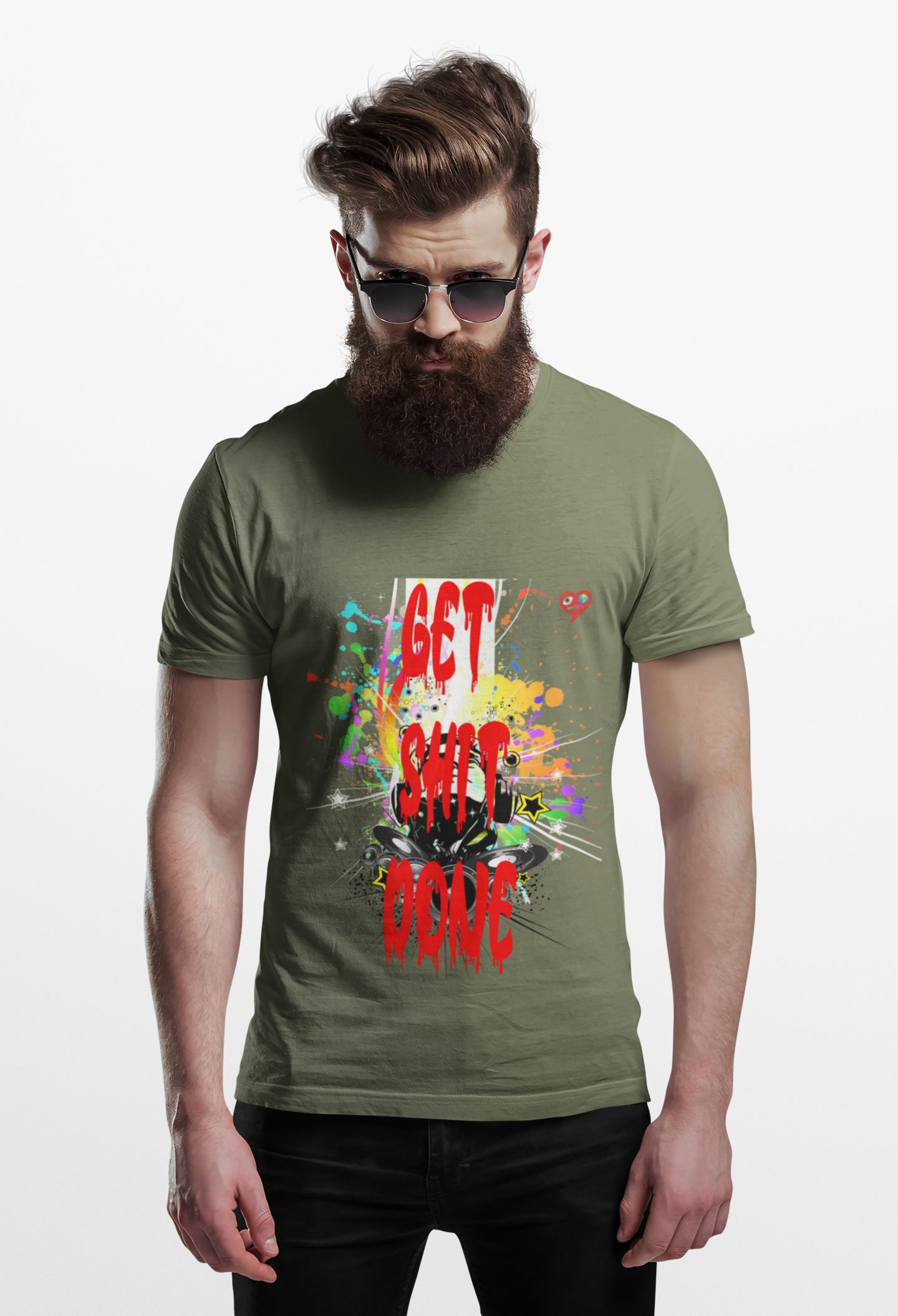 Get Shit Done Graphic T-Shirt — Colorful Motivational Urban Art Tee product thumbnail image Get Shit Done Graphic T-Shirt — Colorful Motivational Urban Art Tee product thumbnail image