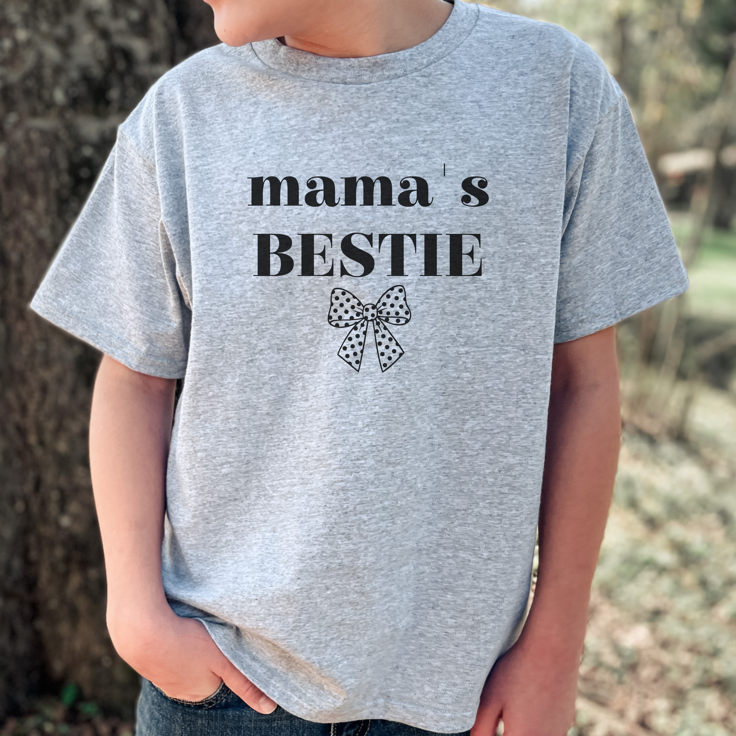 Kids Tee — "Mama's Bestie" Graphic Shirt