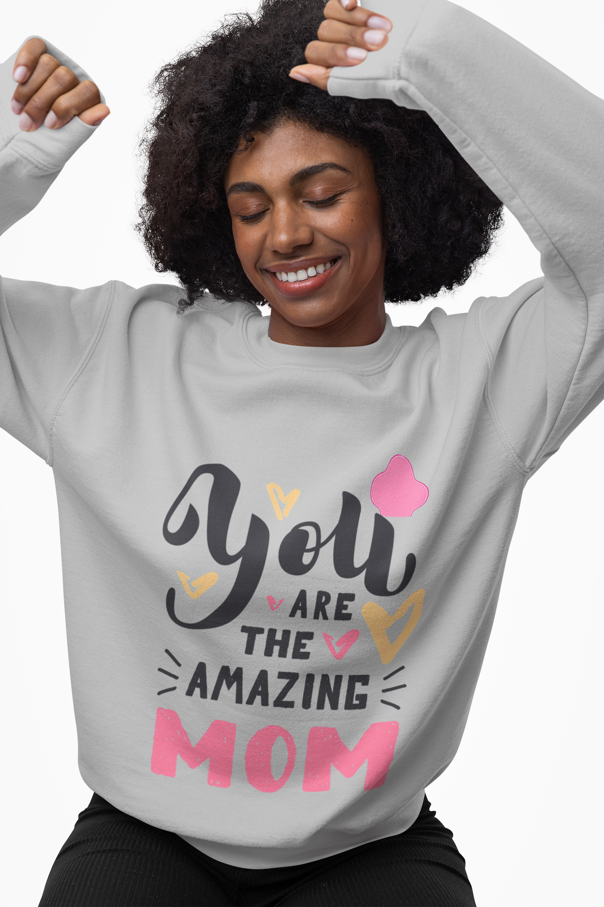 Amazing Mom Crewneck Sweatshirt — You Are The Amazing Mom Mother's Day Gift product thumbnail image Amazing Mom Crewneck Sweatshirt — You Are The Amazing Mom Mother's Day Gift product thumbnail image
