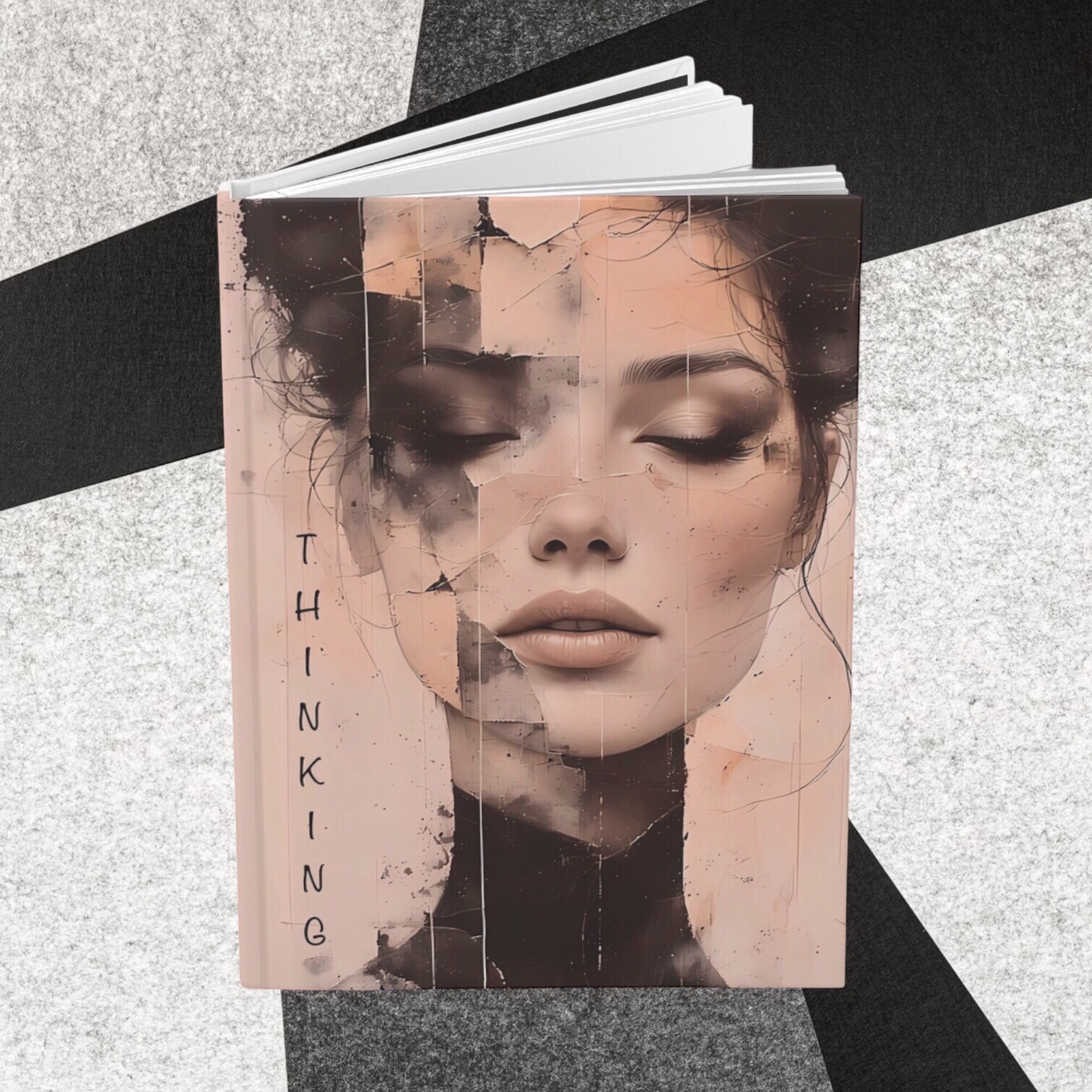 Thinking Journal — Artistic Portrait Hardcover Notebook product thumbnail image