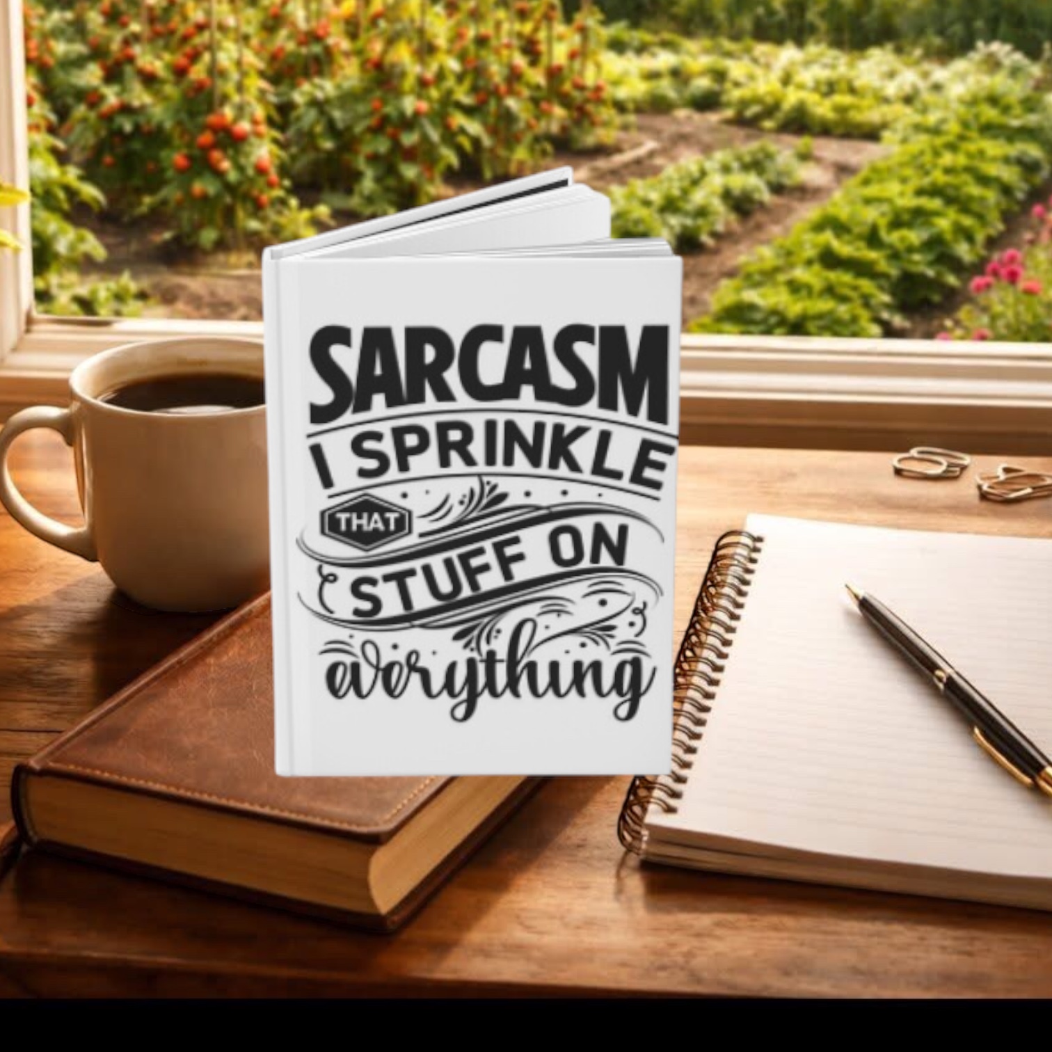 Sarcasm Sprinkle That Stuff On Everything — Hardcover Journal
