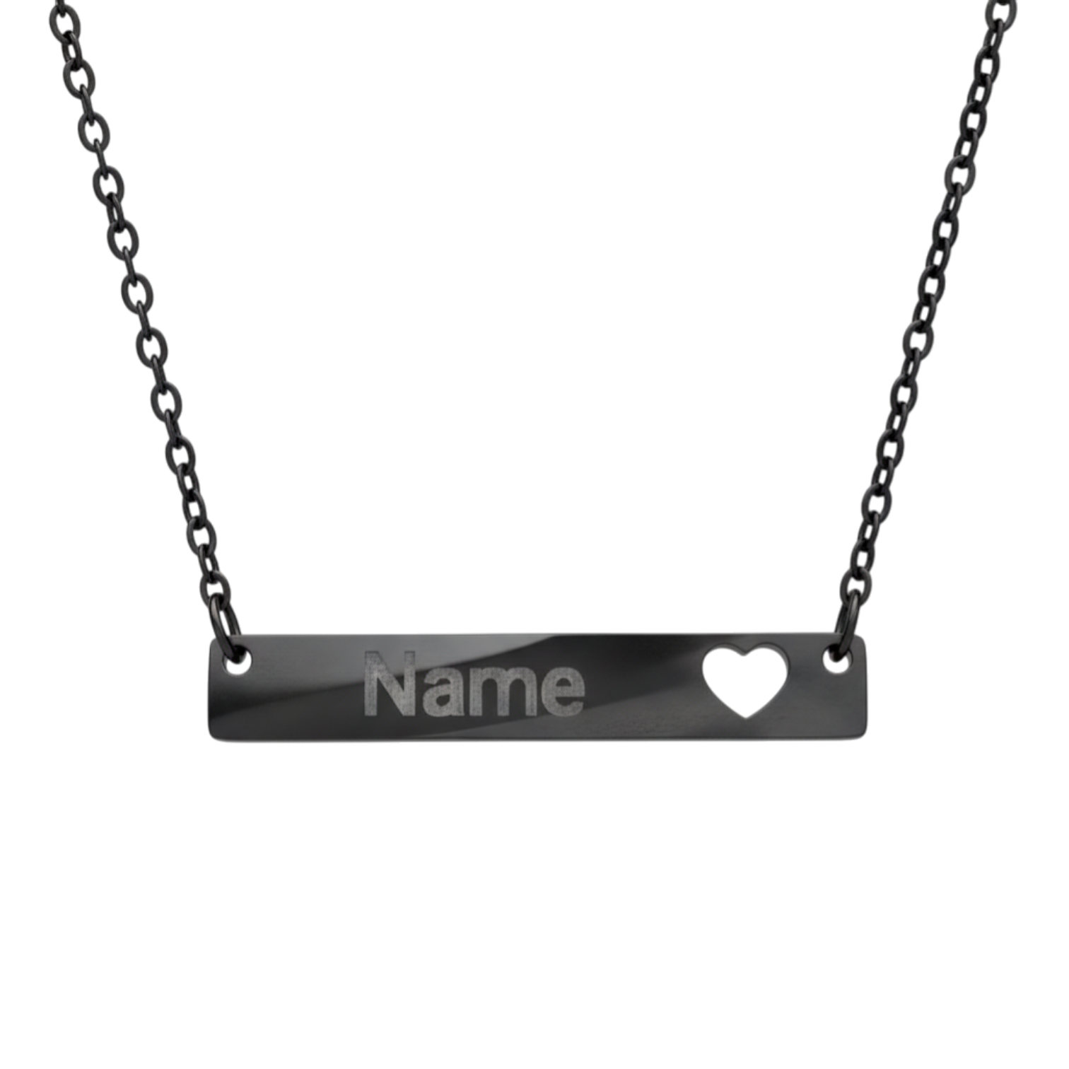 Custom Heart Bar Necklace FS™ product thumbnail image Custom Heart Bar Necklace FS™ product thumbnail image