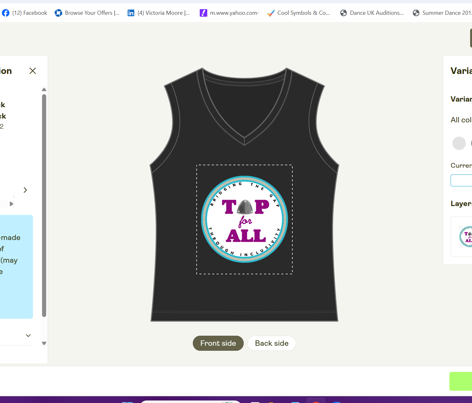 Women's V-Neck Polyester V-neck product thumbnail image