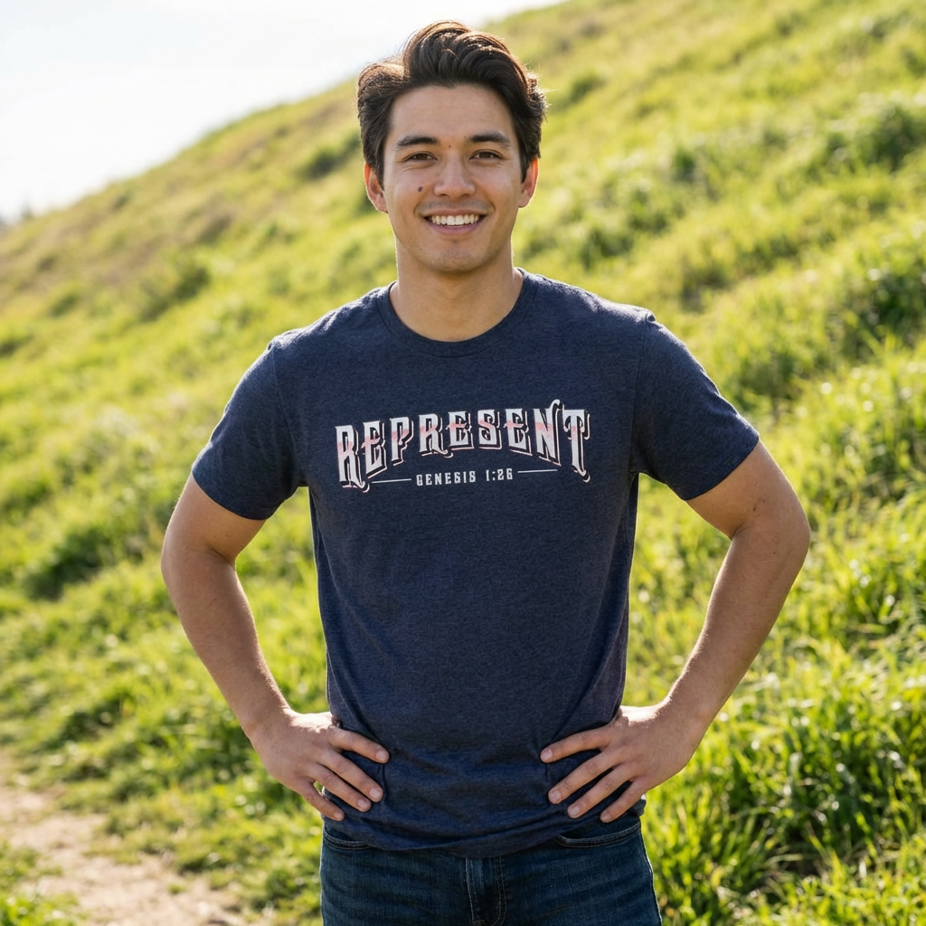 "Represent" - Red Highlight (Genesis 1:26) T-Shirt
