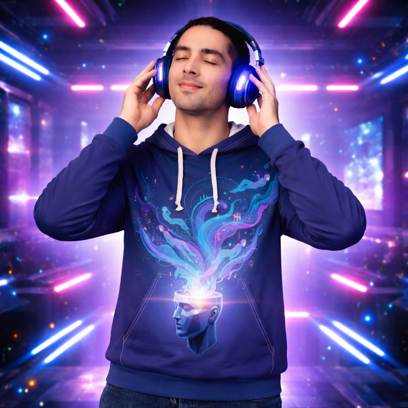Unconscious Sonic Adventures - Cosmic Head Art Pullover product thumbnail image Unconscious Sonic Adventures - Cosmic Head Art Pullover product thumbnail image