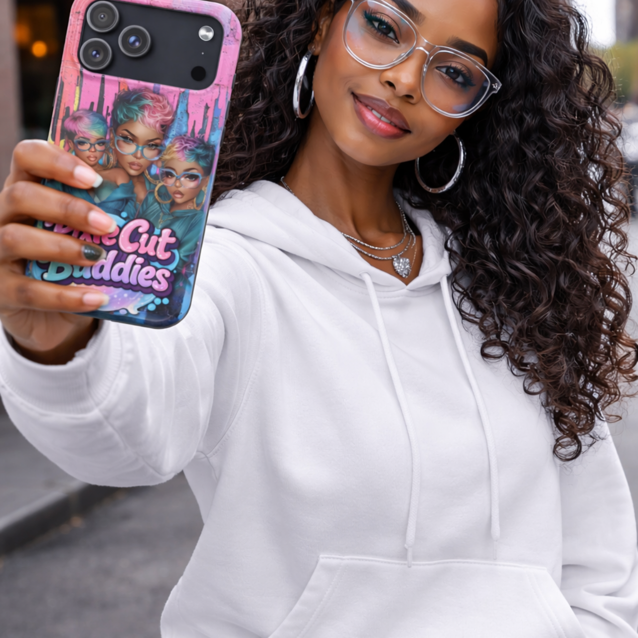 PixieCut Baddies Tough Phone Case — Colorful Protective iPhone Case with Bold Art product thumbnail image PixieCut Baddies Tough Phone Case — Colorful Protective iPhone Case with Bold Art product thumbnail image