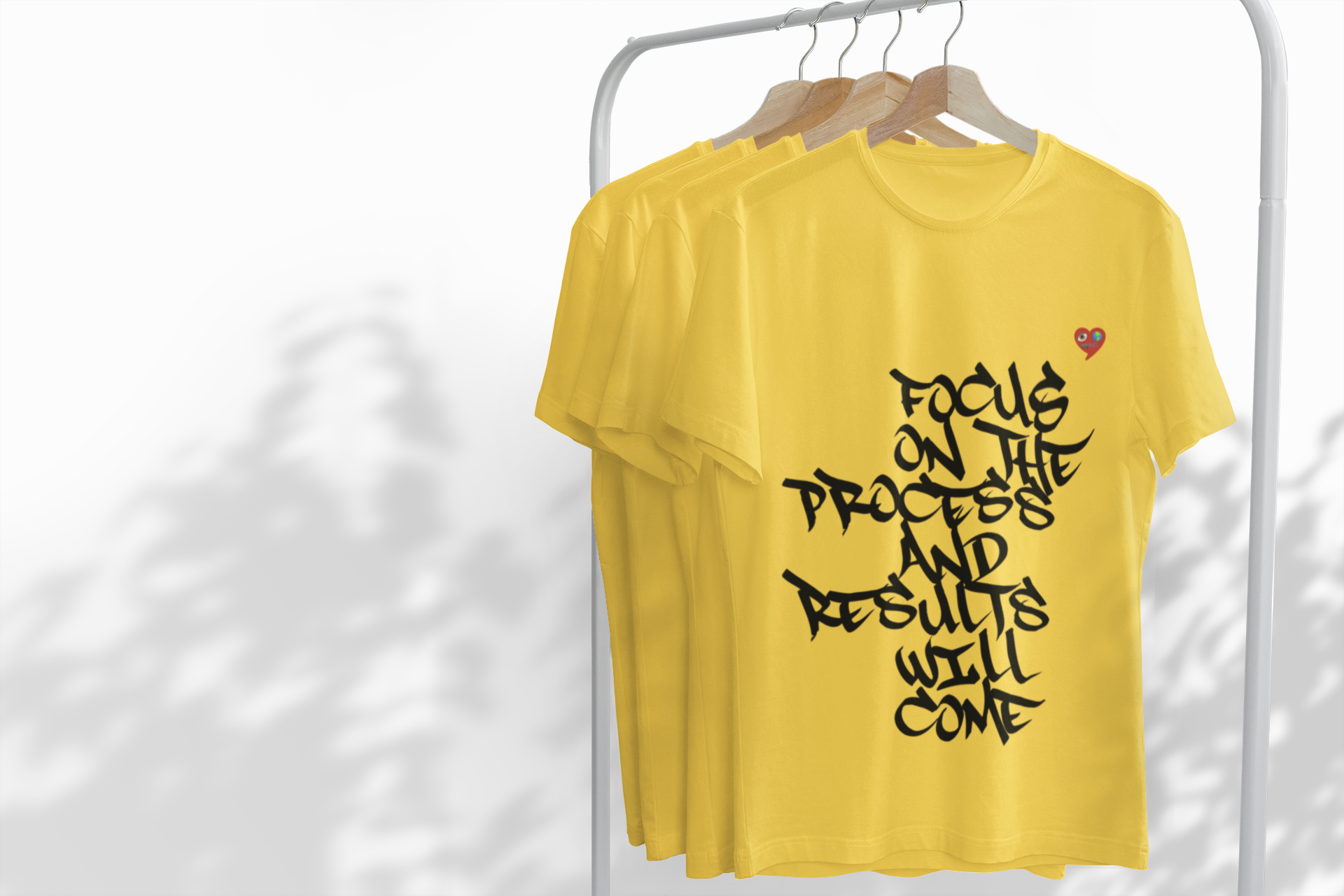 Motivational Tee — "Focus on the Process and Results Will Come" Graphic Shirt