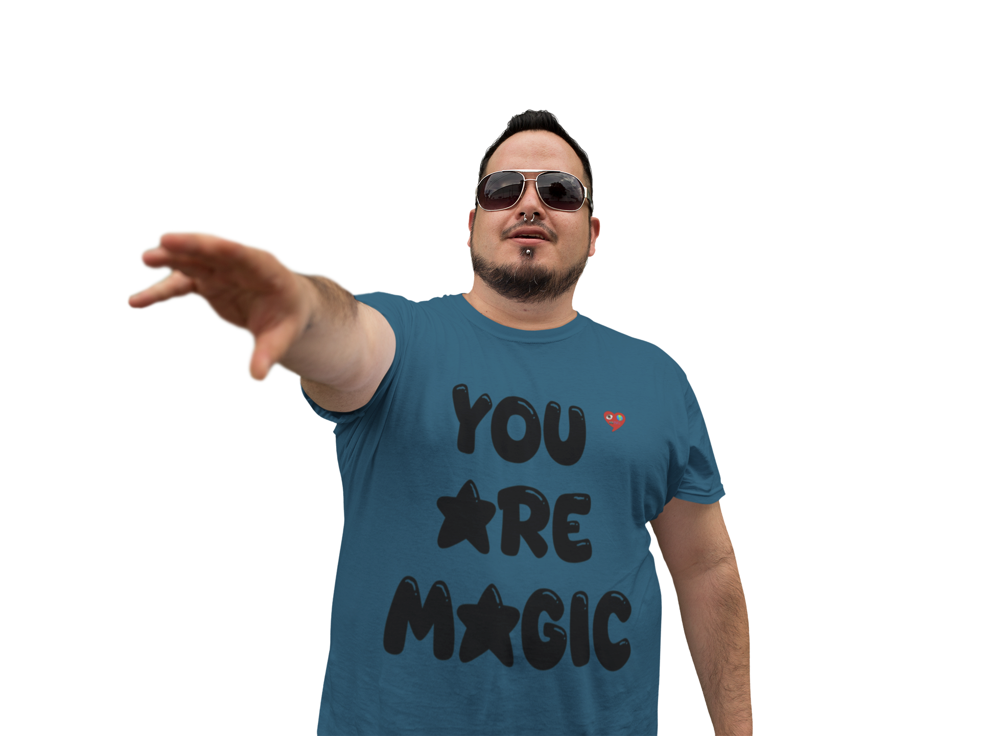 You Are Magic T-Shirt — Positive Graphic Tee with Heart Accent product thumbnail image