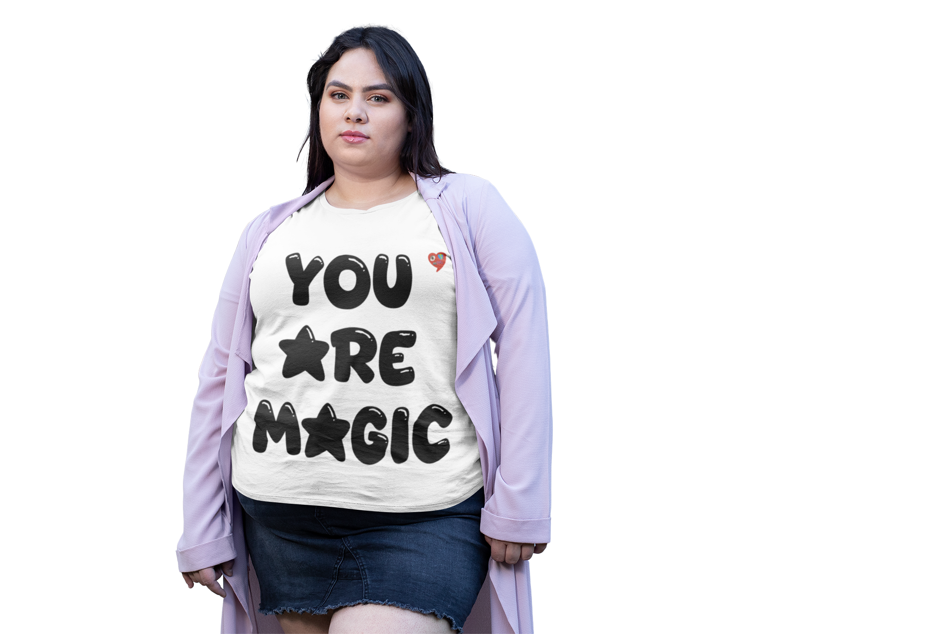 You Are Magic T-Shirt — Positive Graphic Tee with Heart Accent product thumbnail image You Are Magic T-Shirt — Positive Graphic Tee with Heart Accent product thumbnail image