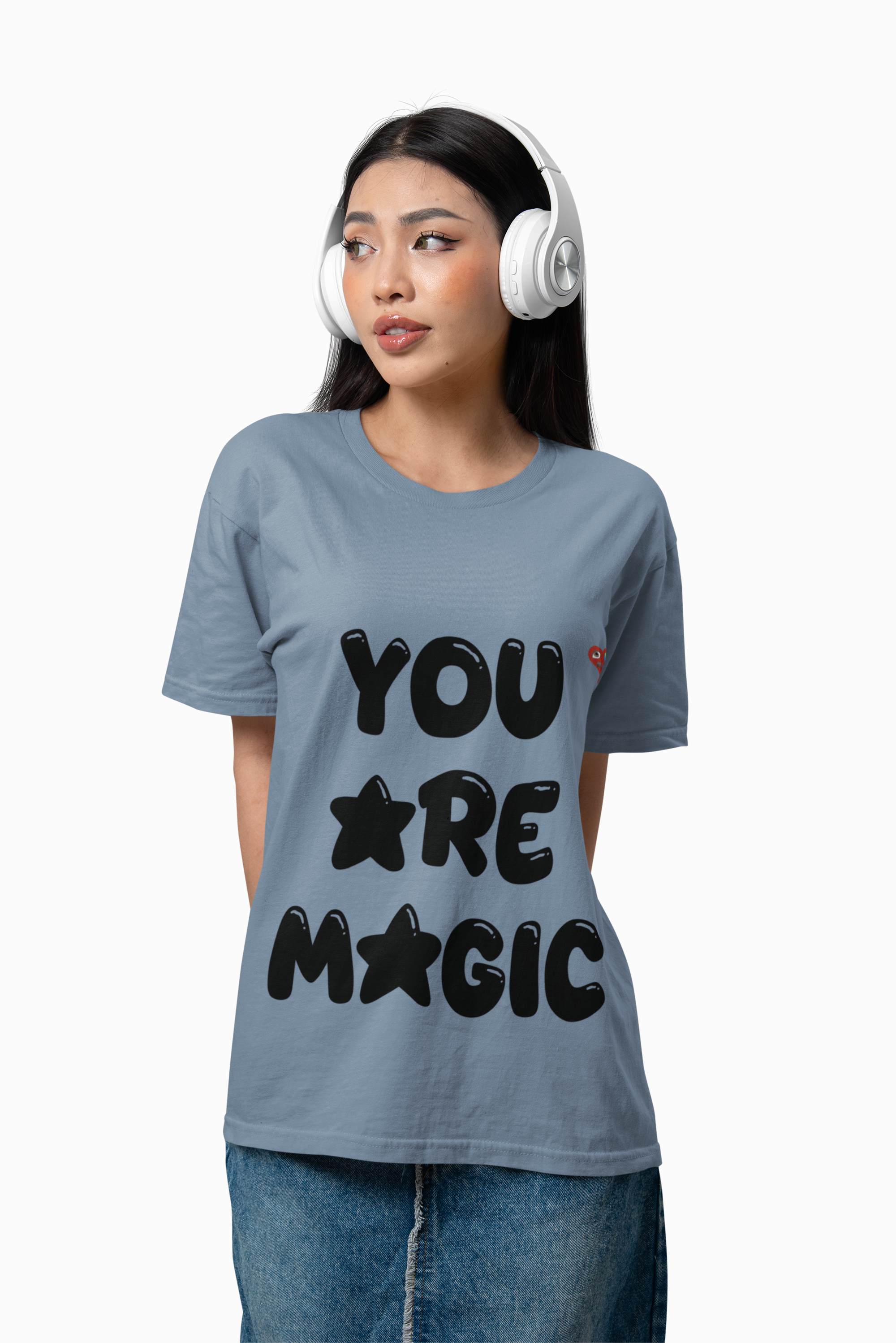 You Are Magic T-Shirt — Positive Graphic Tee with Heart Accent product thumbnail image You Are Magic T-Shirt — Positive Graphic Tee with Heart Accent product thumbnail image