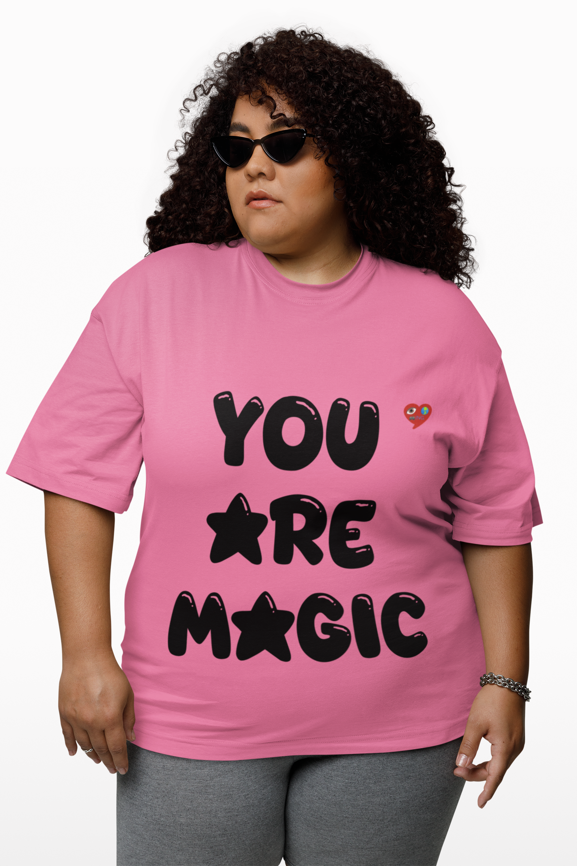You Are Magic T-Shirt — Positive Graphic Tee with Heart Accent product thumbnail image You Are Magic T-Shirt — Positive Graphic Tee with Heart Accent product thumbnail image