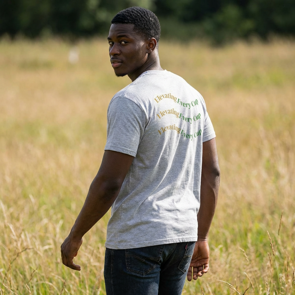 Coffee Culture T-Shirt — "KAFE' 54" Logo &amp; "Elevating Every Cup" Tee