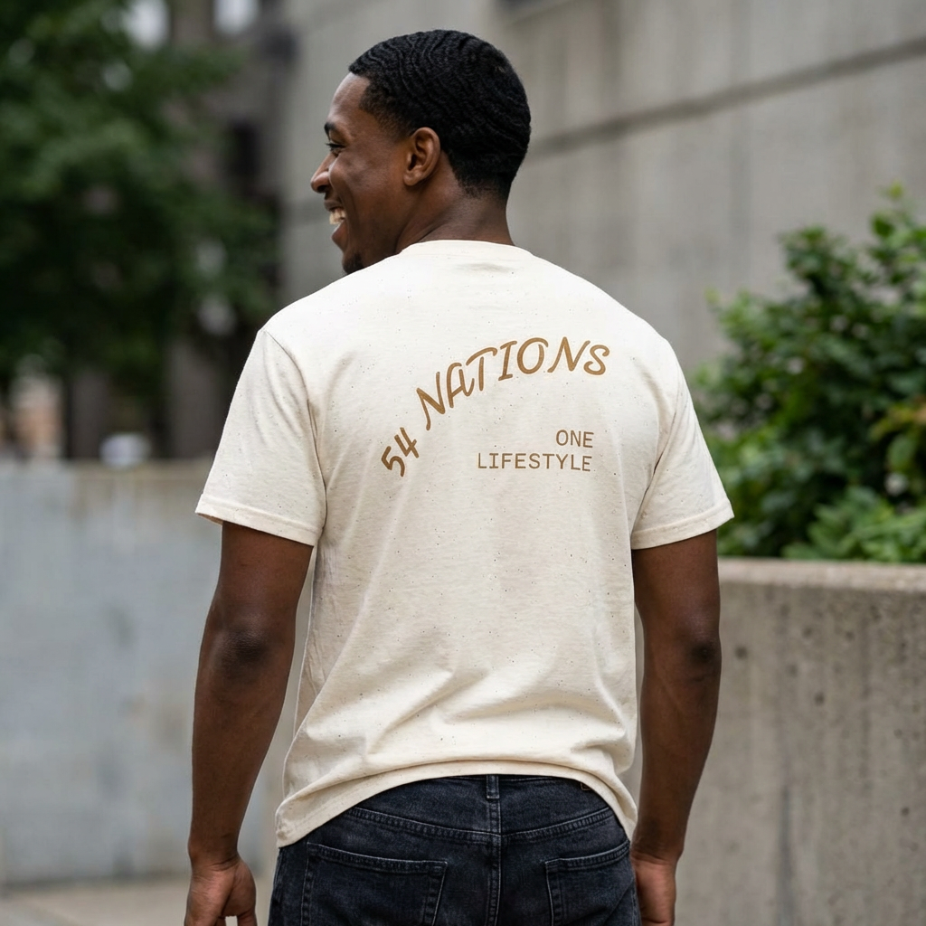 Coffee Culture T-Shirt — "KAFE' 54" Logo & "54 Nations 1 Lifestyle" Tee product thumbnail image Coffee Culture T-Shirt — "KAFE' 54" Logo & "54 Nations 1 Lifestyle" Tee product thumbnail image