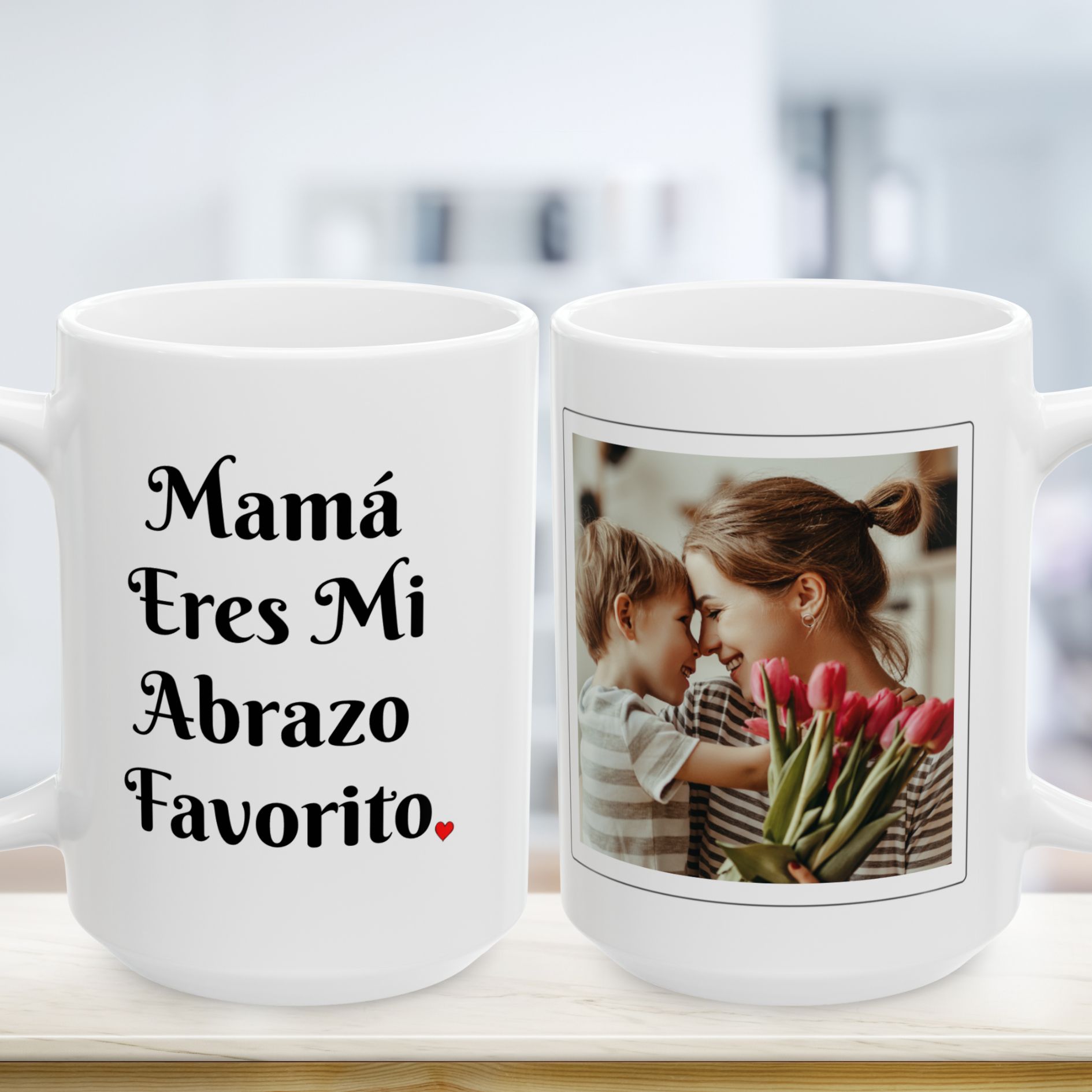 Taza Personalizada con Foto | Mamá Eres Mi Abrazo Favorito | Regalo para Mamá | Taza con Foto | Mother’s Day Gift product thumbnail image Taza Personalizada con Foto | Mamá Eres Mi Abrazo Favorito | Regalo para Mamá | Taza con Foto | Mother’s Day Gift product thumbnail image