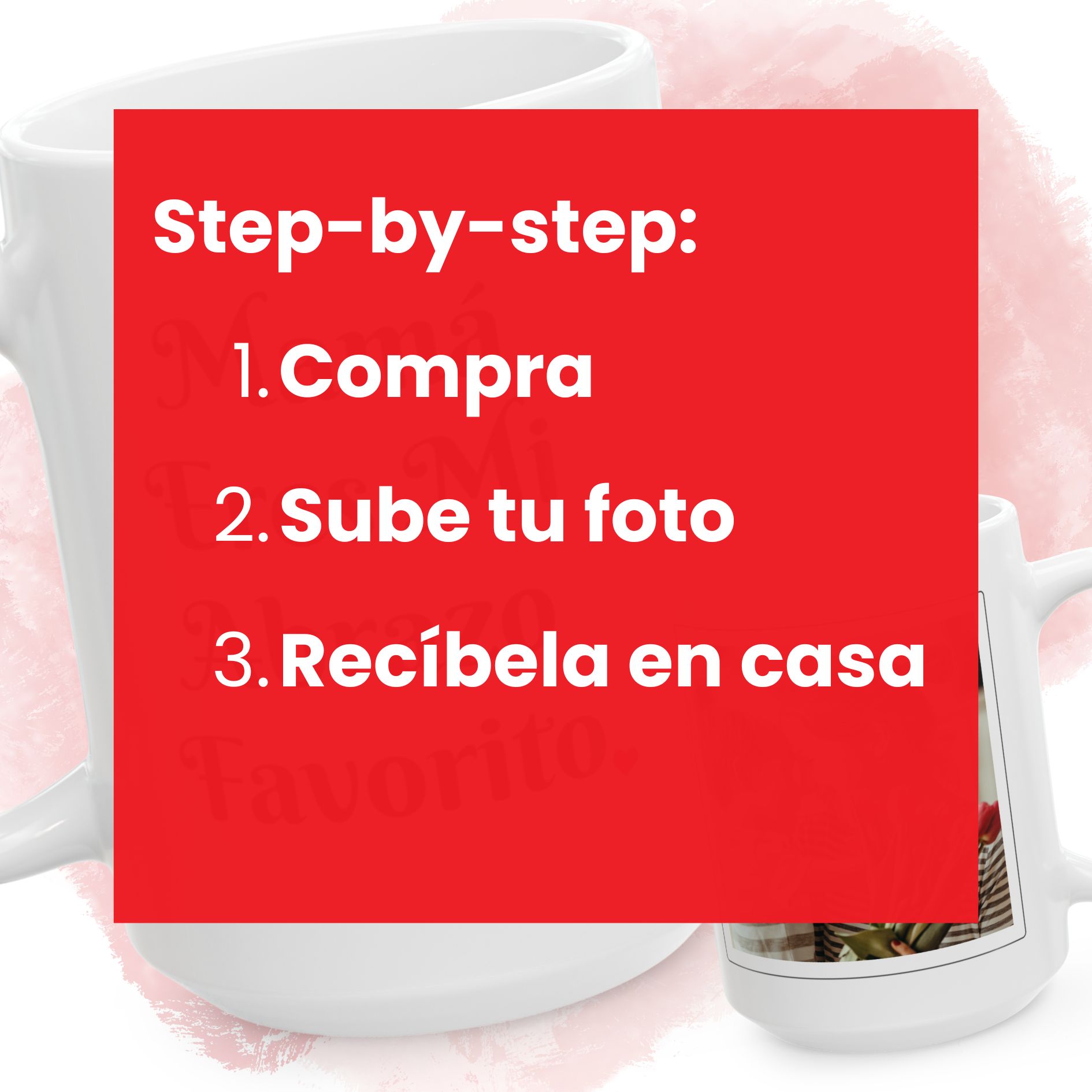 Taza Personalizada con Foto 15 oz | Mamá Eres Mi Abrazo Favorito | Regalo para Mamá | Taza con Foto | Mother’s Day Gift product thumbnail image