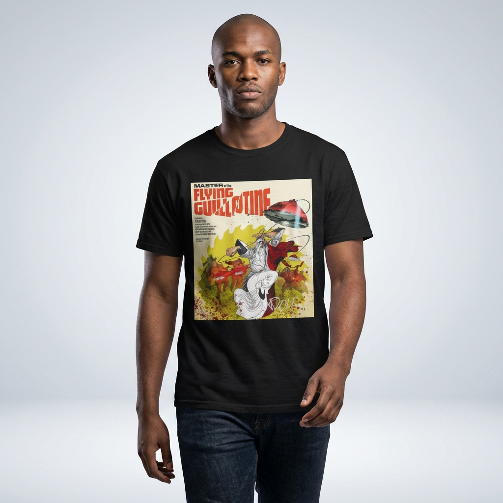 "Master of the Flying Guillotine" 1976 Vintage Movie Poster T-Shirt product thumbnail image "Master of the Flying Guillotine" 1976 Vintage Movie Poster T-Shirt product thumbnail image