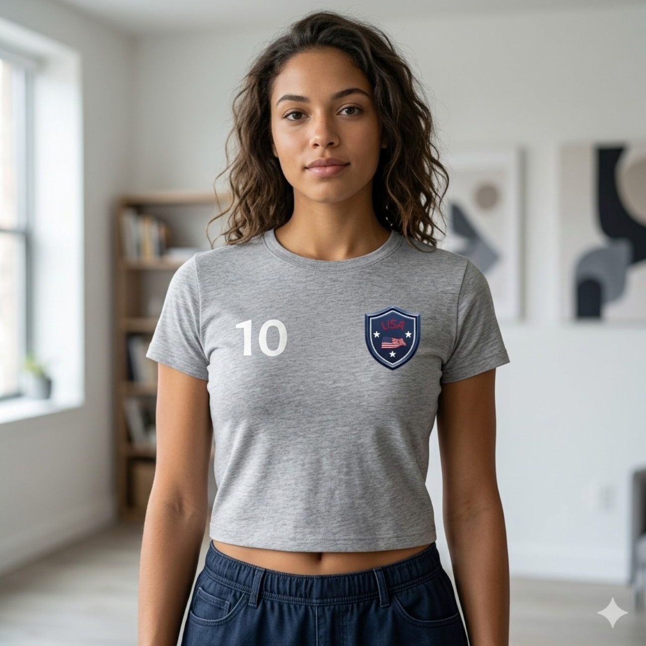 Fogo Team USA Women's Baby Tee product thumbnail image Fogo Team USA Women's Baby Tee product thumbnail image