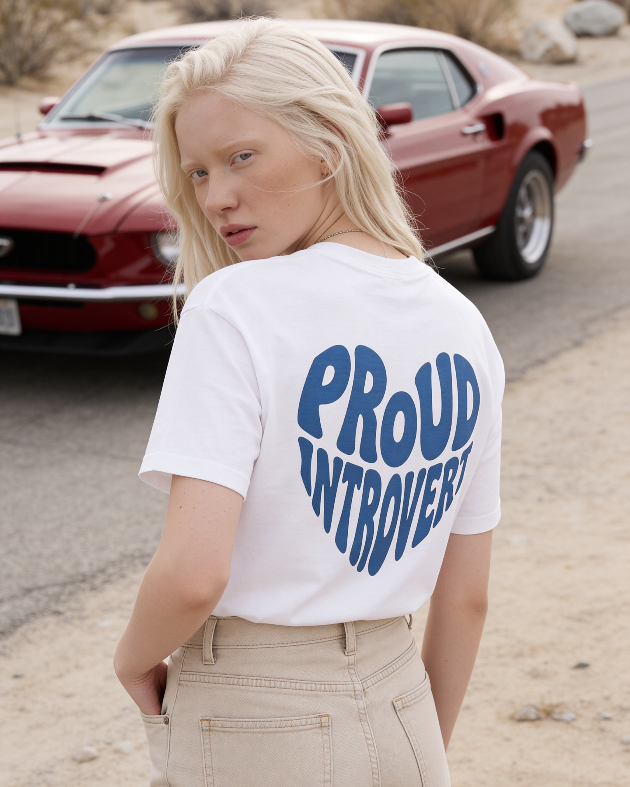 Proud Introvert | Unisex T-shirt | Front &amp; back print product thumbnail image