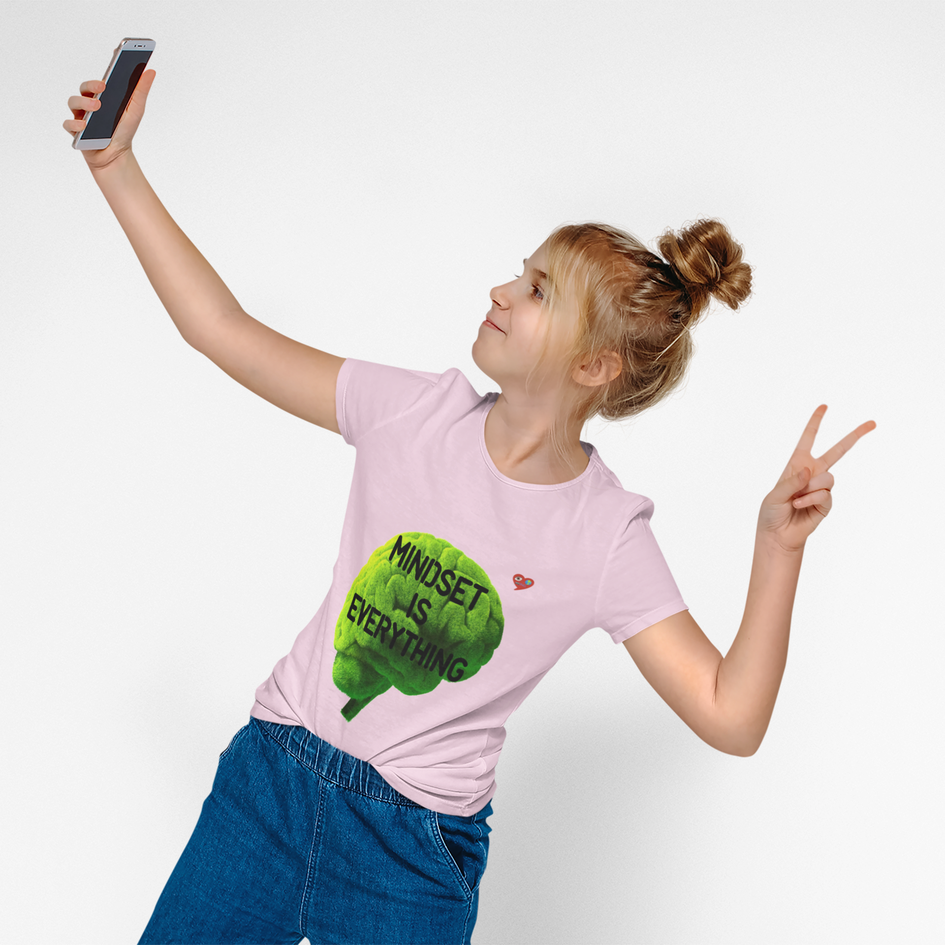 Mindset Is Everything T-Shirt — Motivational Brain Graphic Tee product thumbnail image