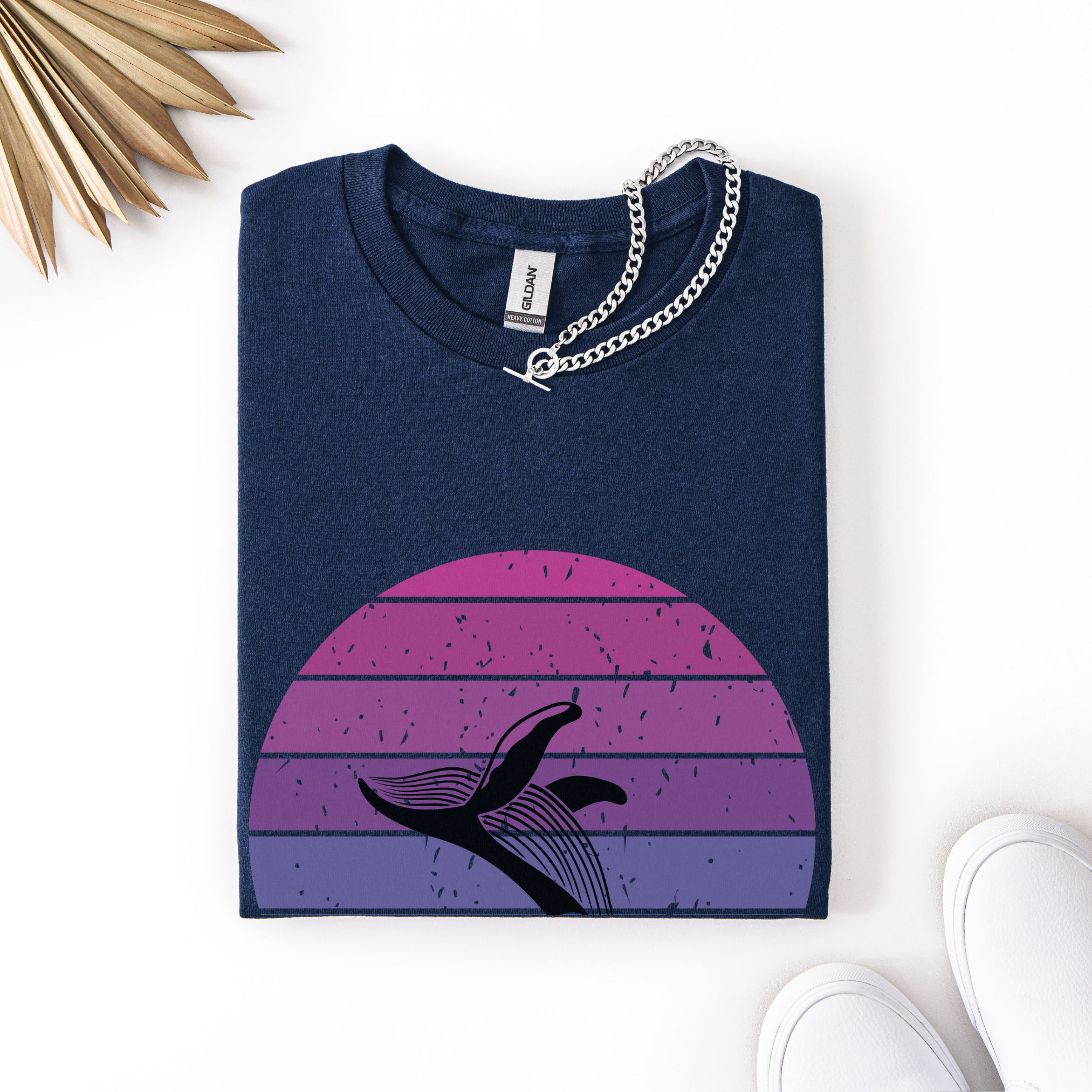Calm Ocean Sunset Whale Tee product thumbnail image Calm Ocean Sunset Whale Tee product thumbnail image
