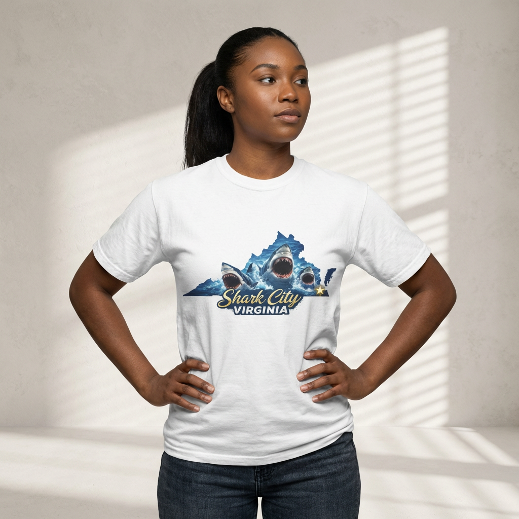 Shark City Virginia T‑Shirt product thumbnail image