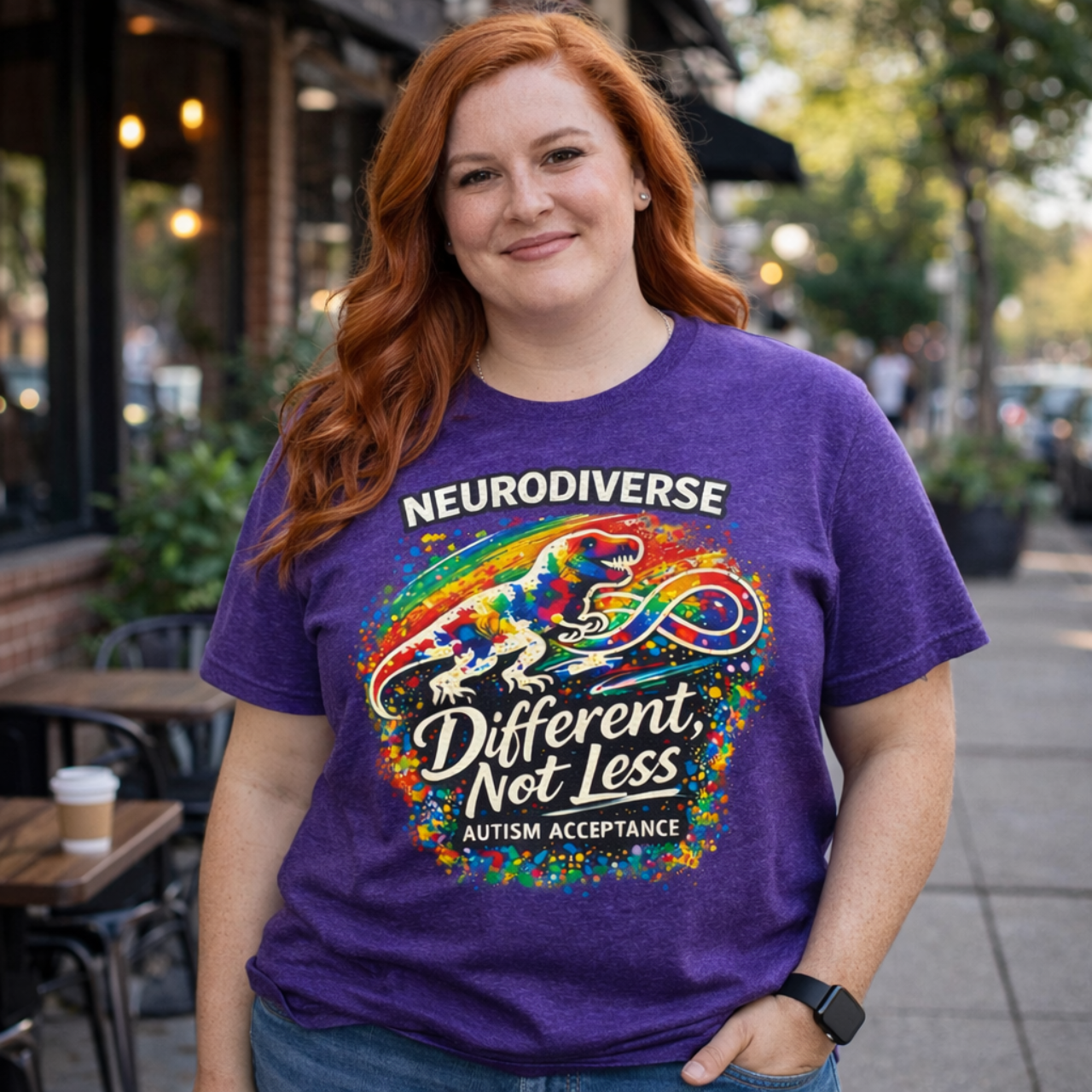 Unisex Softstyle T-Shirt Neurodiverse Different Not Less Autism Acceptance Shirt | Autism Awareness Teacher Shirt | Neurodiversity Support Tee | Inclusive Classroom Shirt product thumbnail image Unisex Softstyle T-Shirt Neurodiverse Different Not Less Autism Acceptance Shirt | Autism Awareness Teacher Shirt | Neurodiversity Support Tee | Inclusive Classroom Shirt product thumbnail image