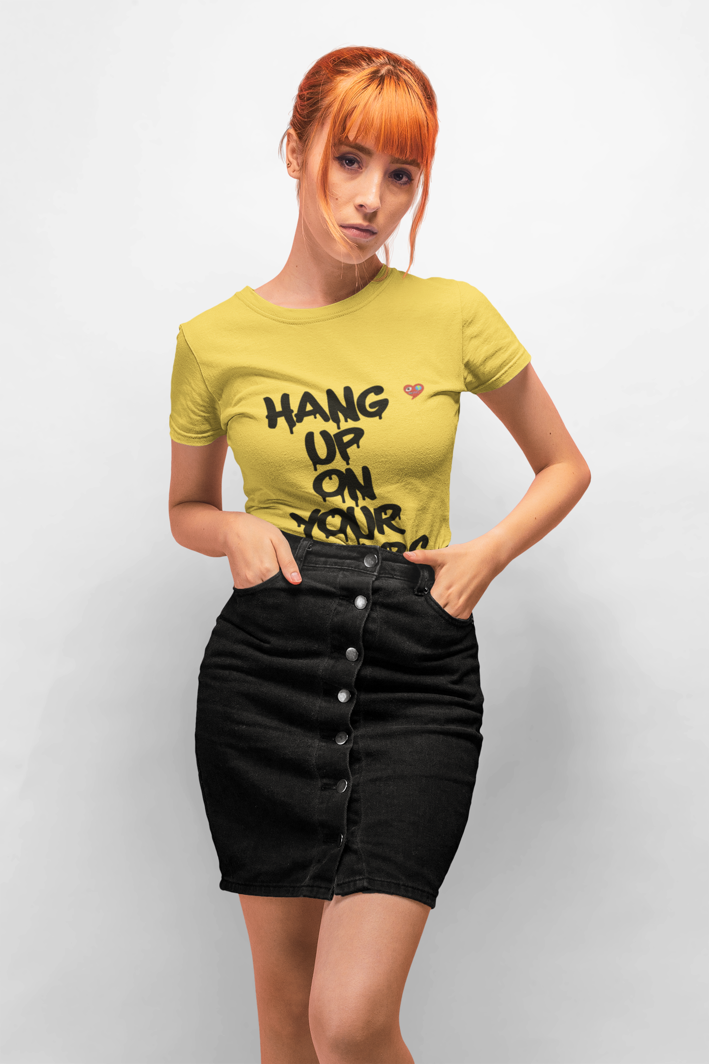 Hang Up On Your Fears T-Shirt — Inspirational Graphic Tee with Heart product thumbnail image Hang Up On Your Fears T-Shirt — Inspirational Graphic Tee with Heart product thumbnail image