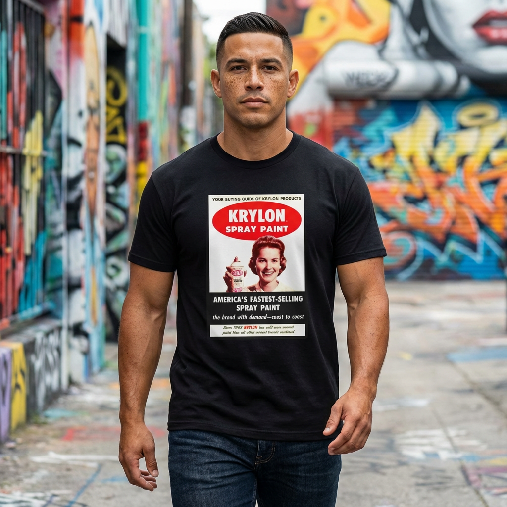 KRYLON Spray Paint Graffiti Tee — Hip Hop Streetwear T-Shirt