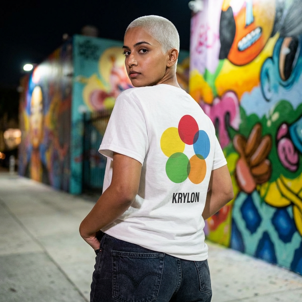 Krylon Paint Dot Logo Tee — Graphic T-Shirt product thumbnail image Krylon Paint Dot Logo Tee — Graphic T-Shirt product thumbnail image