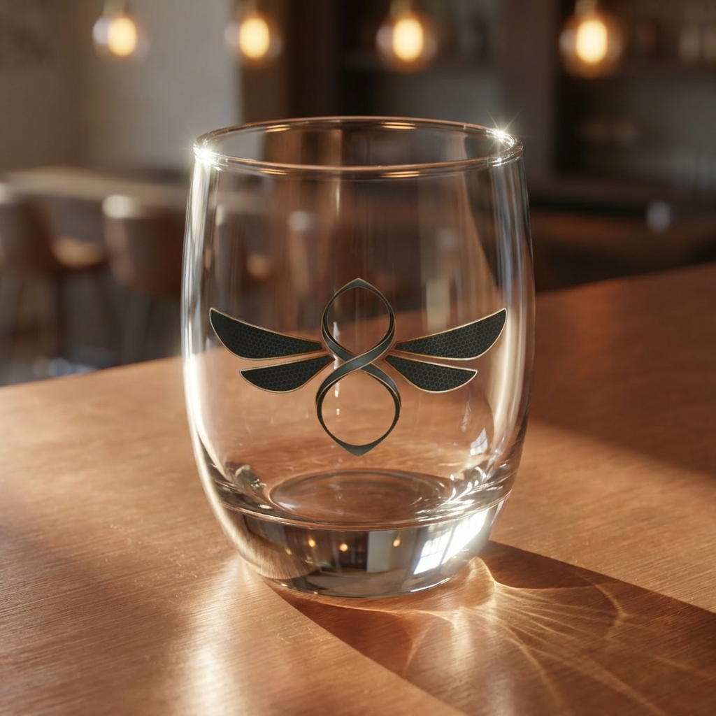 Bee Icon Whiskey Glass product thumbnail image Bee Icon Whiskey Glass product thumbnail image