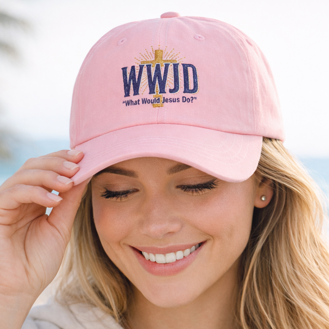 WWJD (What Would Jesus Do?) Embroidered Christian Baseball Hat
