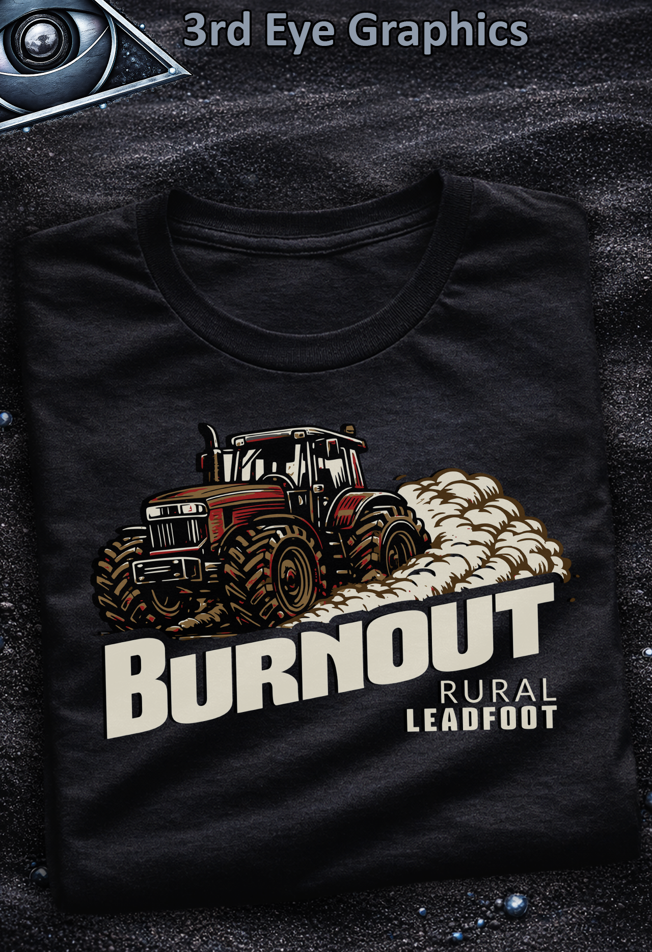 Funny Tractor Burnout Rural Lead Foot Graphic T-Shirt // V1 Red product thumbnail image Funny Tractor Burnout Rural Lead Foot Graphic T-Shirt // V1 Red product thumbnail image