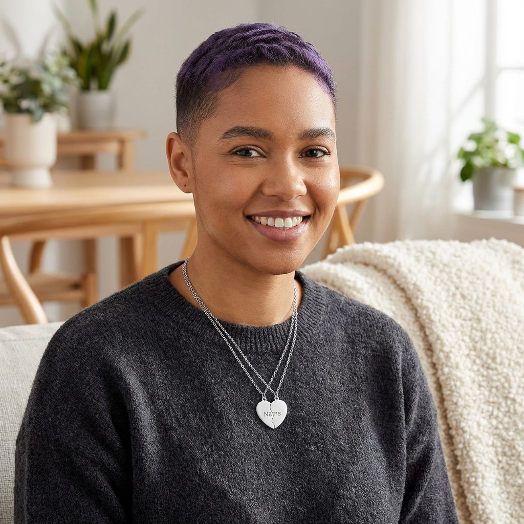 Heart Cutout Necklace | Personalized Pendant FS™ product thumbnail image