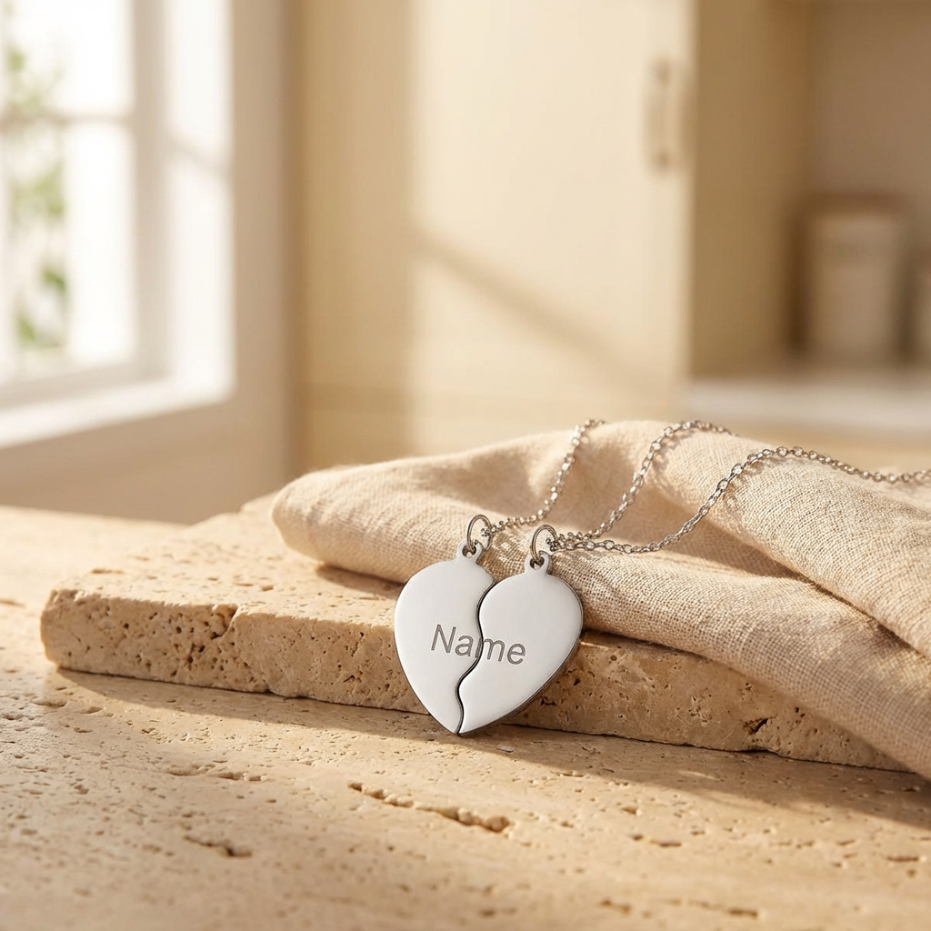 Heart Cutout Necklace | Personalized Pendant FS™ product thumbnail image Heart Cutout Necklace | Personalized Pendant FS™ product thumbnail image