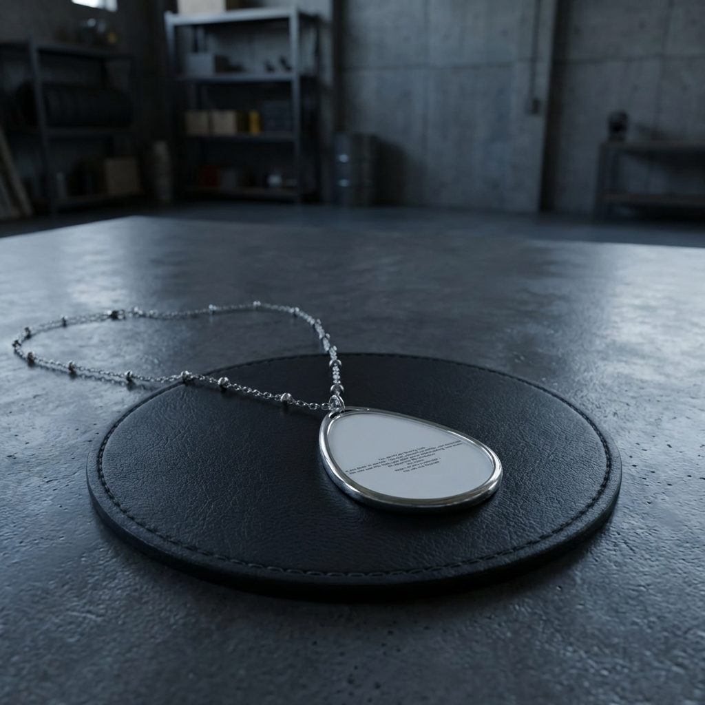 FOREVER REMEMBERED Oval Teardrop Necklace FS™ Engraved Back product thumbnail image FOREVER REMEMBERED Oval Teardrop Necklace FS™ Engraved Back product thumbnail image