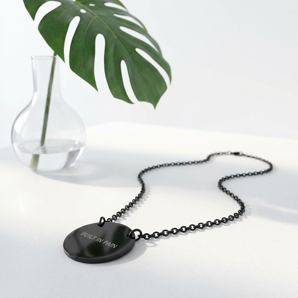 BUILT IN PAIN Circle Necklace FS™ Engraved Back product thumbnail image BUILT IN PAIN Circle Necklace FS™ Engraved Back product thumbnail image