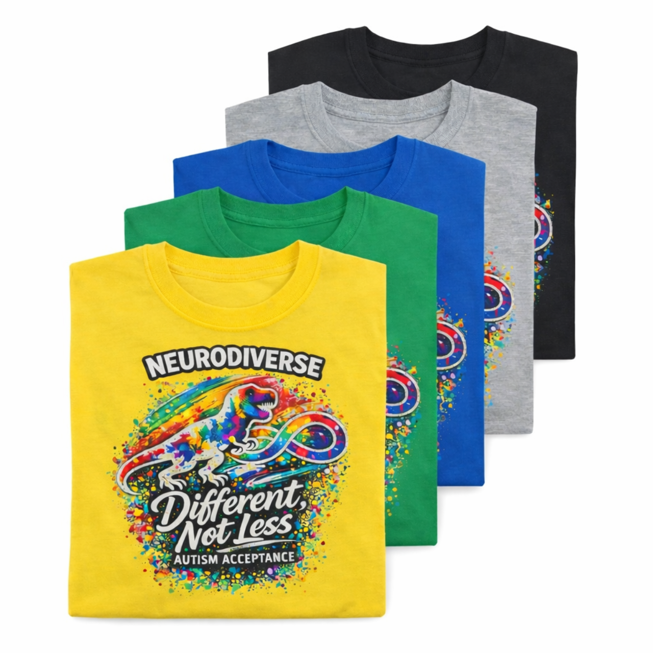 Neurodiverse Different Not Less Youth Shirt | Autism Acceptance Tee for Kids | Inclusive School & Awareness Shirt product thumbnail image Neurodiverse Different Not Less Youth Shirt | Autism Acceptance Tee for Kids | Inclusive School & Awareness Shirt product thumbnail image