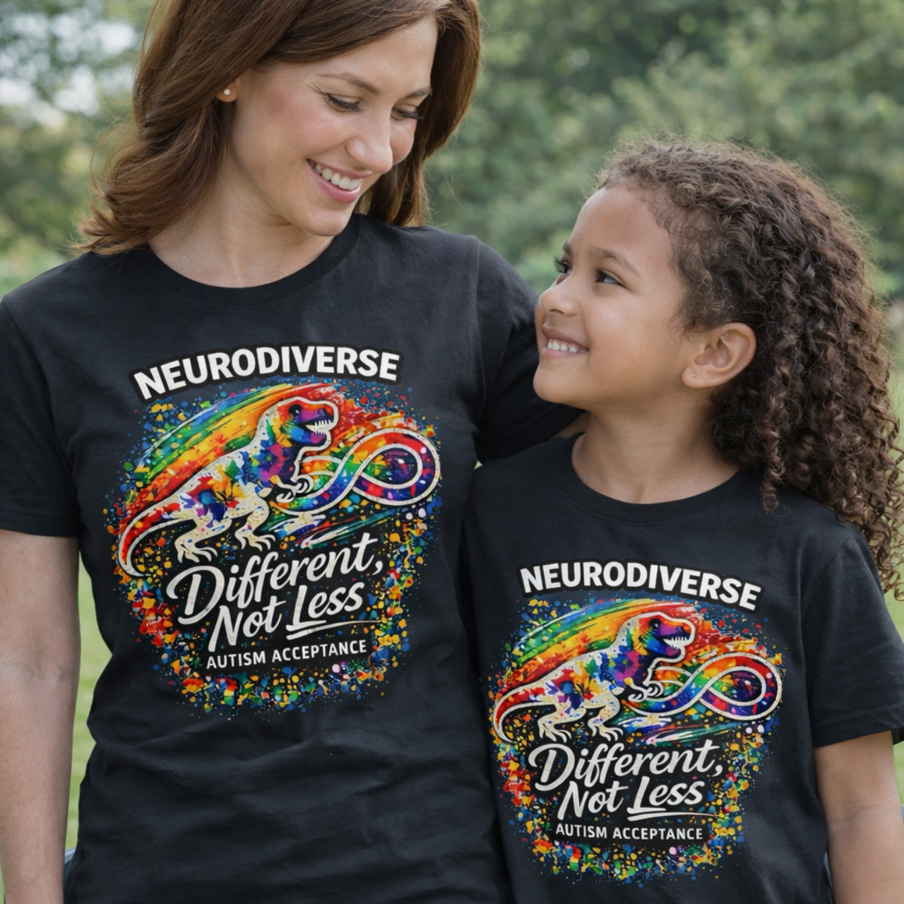 Neurodiverse Different Not Less Youth Shirt | Autism Acceptance Tee for Kids | Inclusive School &amp; Awareness Shirt product thumbnail image