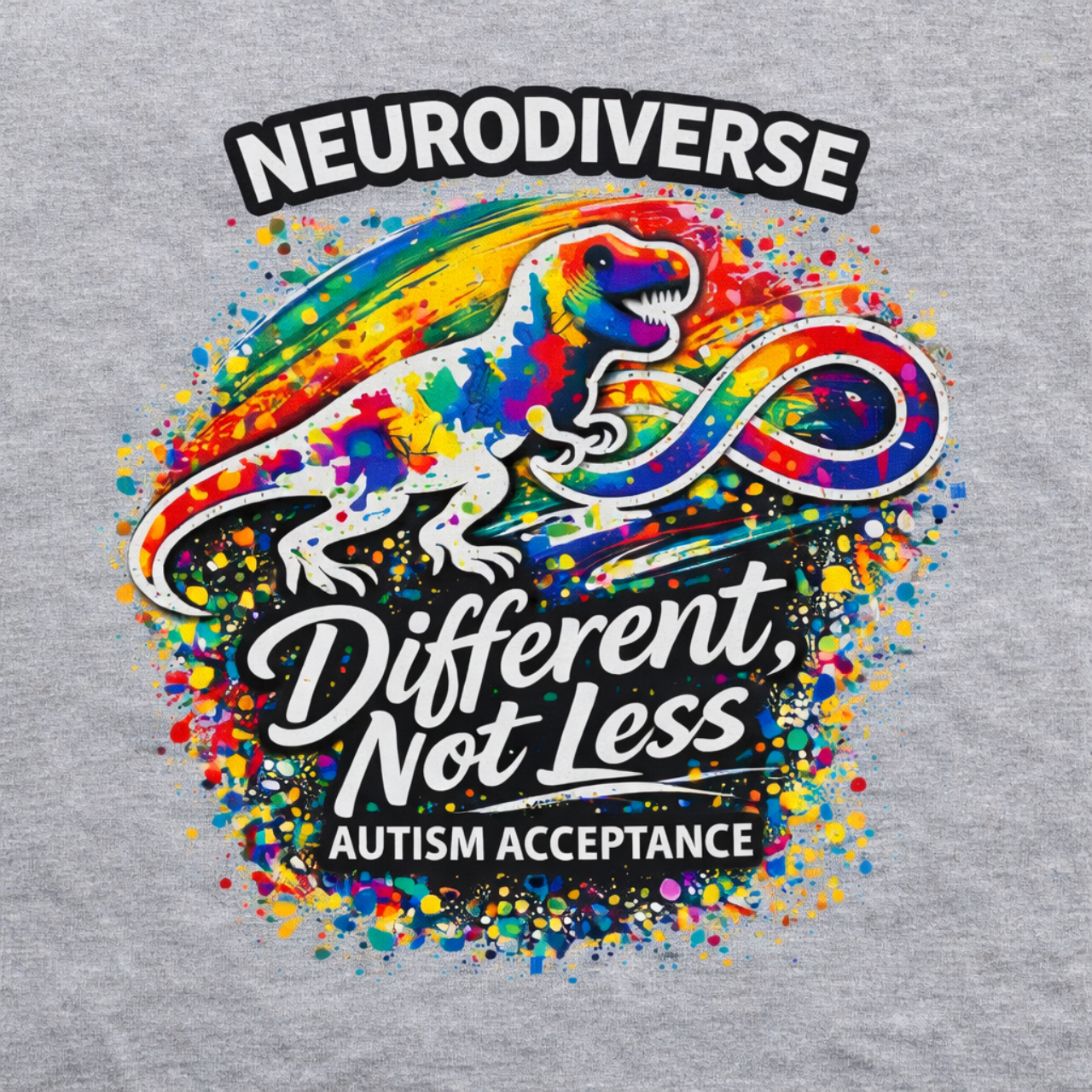 Neurodiverse Different Not Less Youth Shirt | Autism Acceptance Tee for Kids | Inclusive School & Awareness Shirt product thumbnail image Neurodiverse Different Not Less Youth Shirt | Autism Acceptance Tee for Kids | Inclusive School & Awareness Shirt product thumbnail image