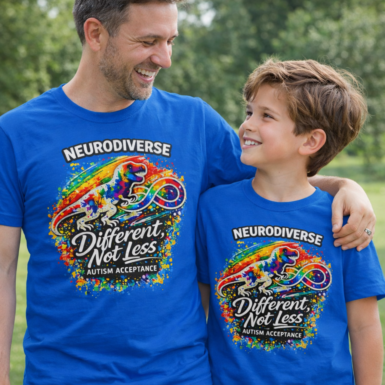 Neurodiverse Different Not Less Youth Shirt | Autism Acceptance Tee for Kids | Inclusive School &amp; Awareness Shirt product thumbnail image