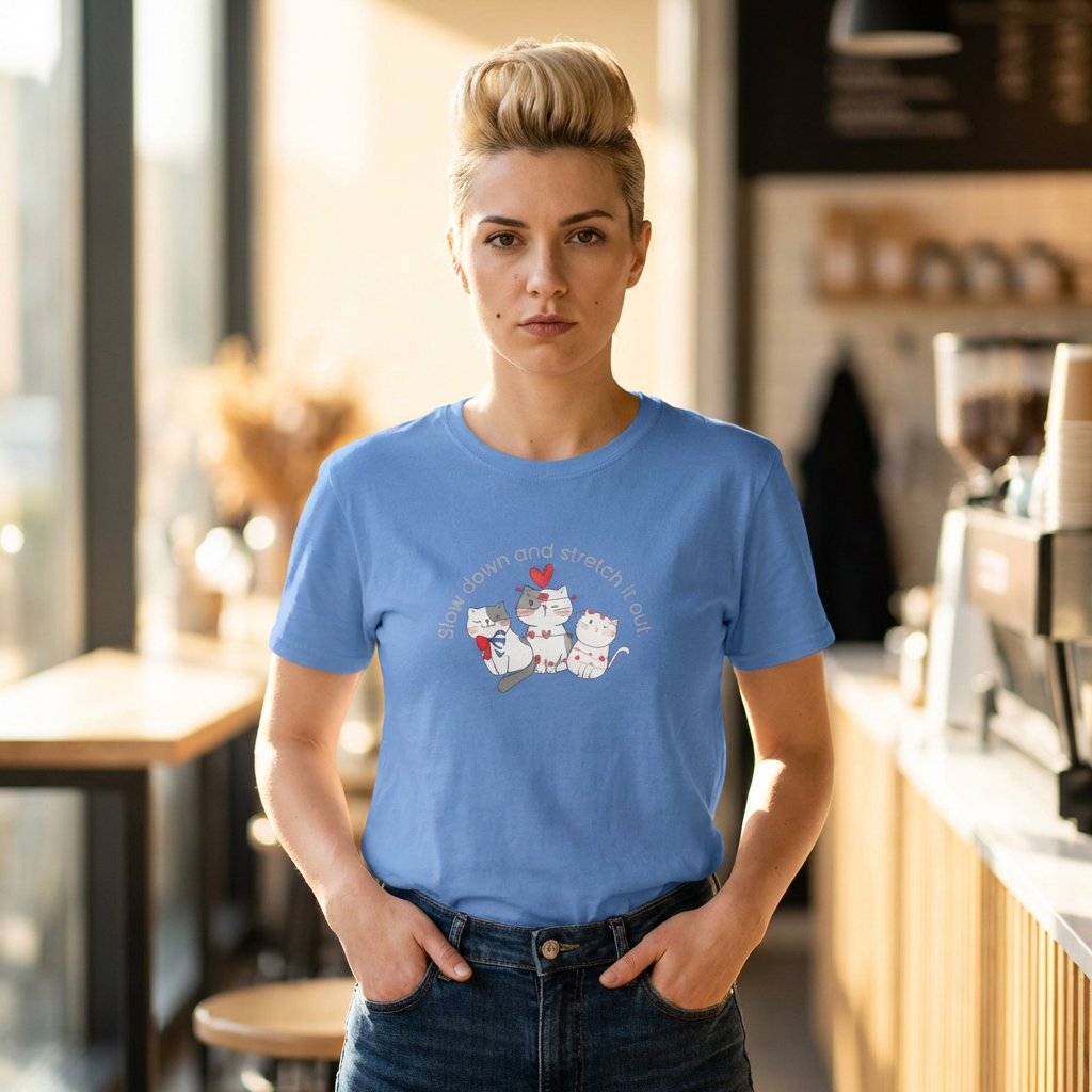 Cute Cat T-Shirt – Cozy &amp; Adorable Outfit for Cat Lovers 🐾 product thumbnail image