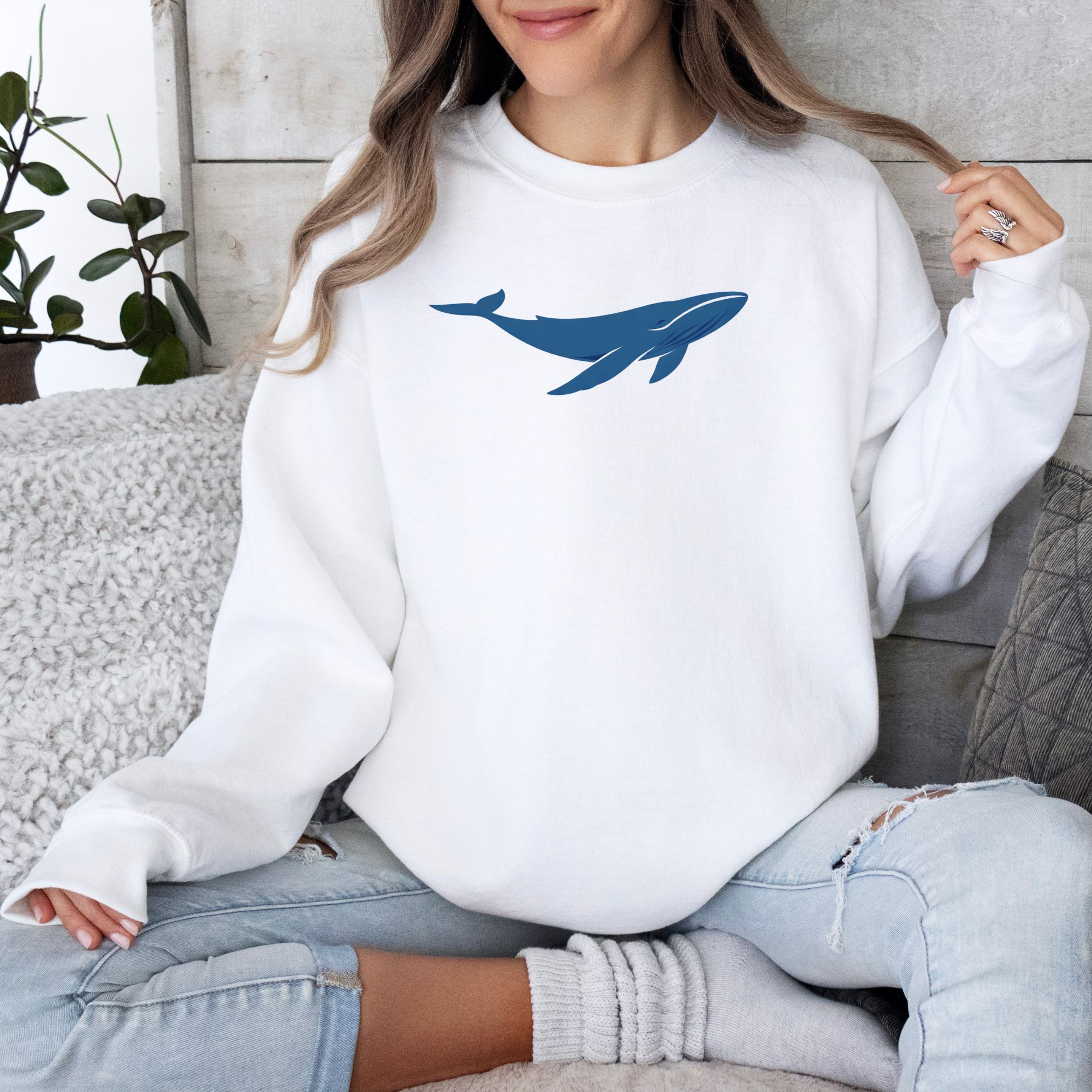 Quiet Ocean Whale Sweatshirt