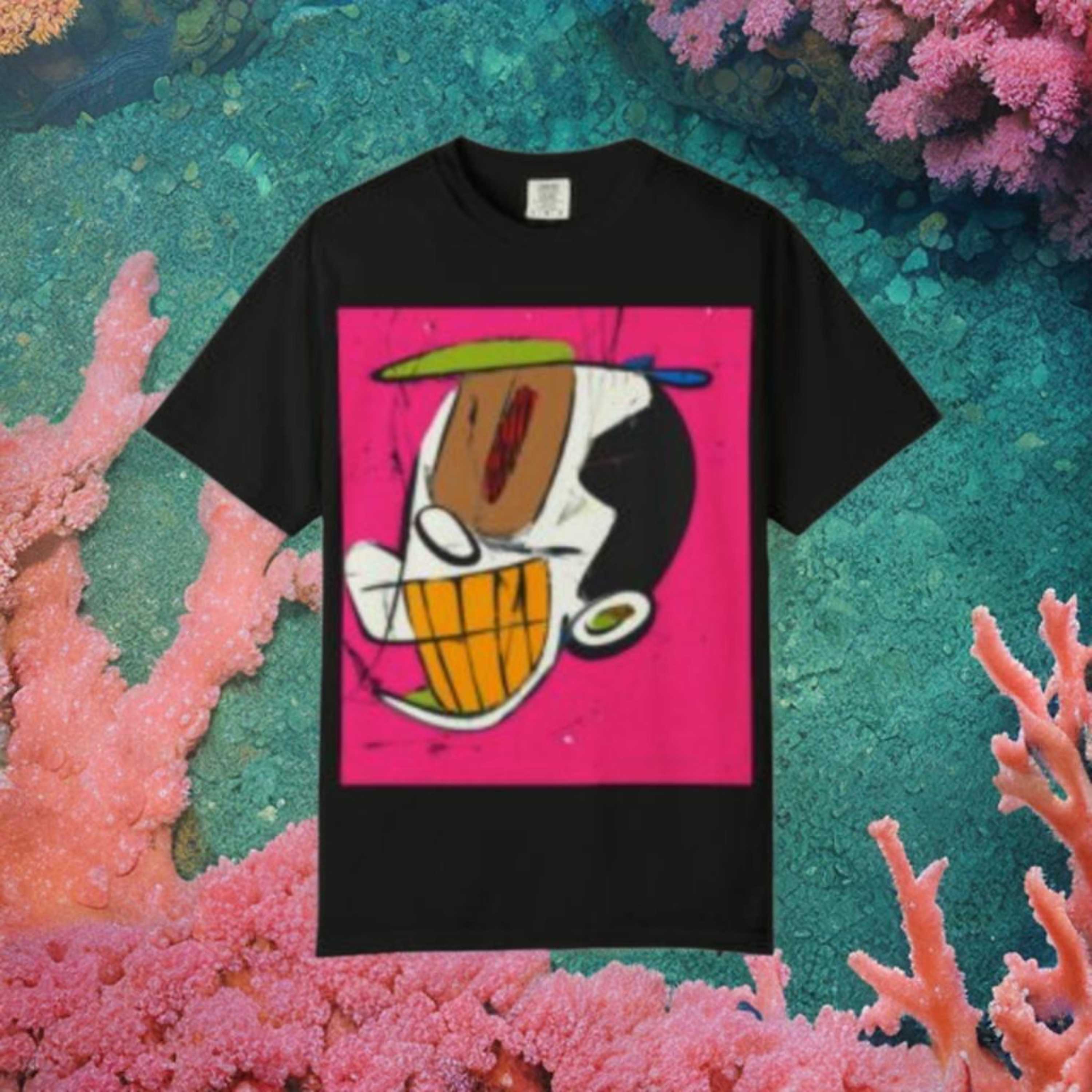 Abstract Pop Art Face T-Shirt — Bold Streetwear Graphic Tee product thumbnail image