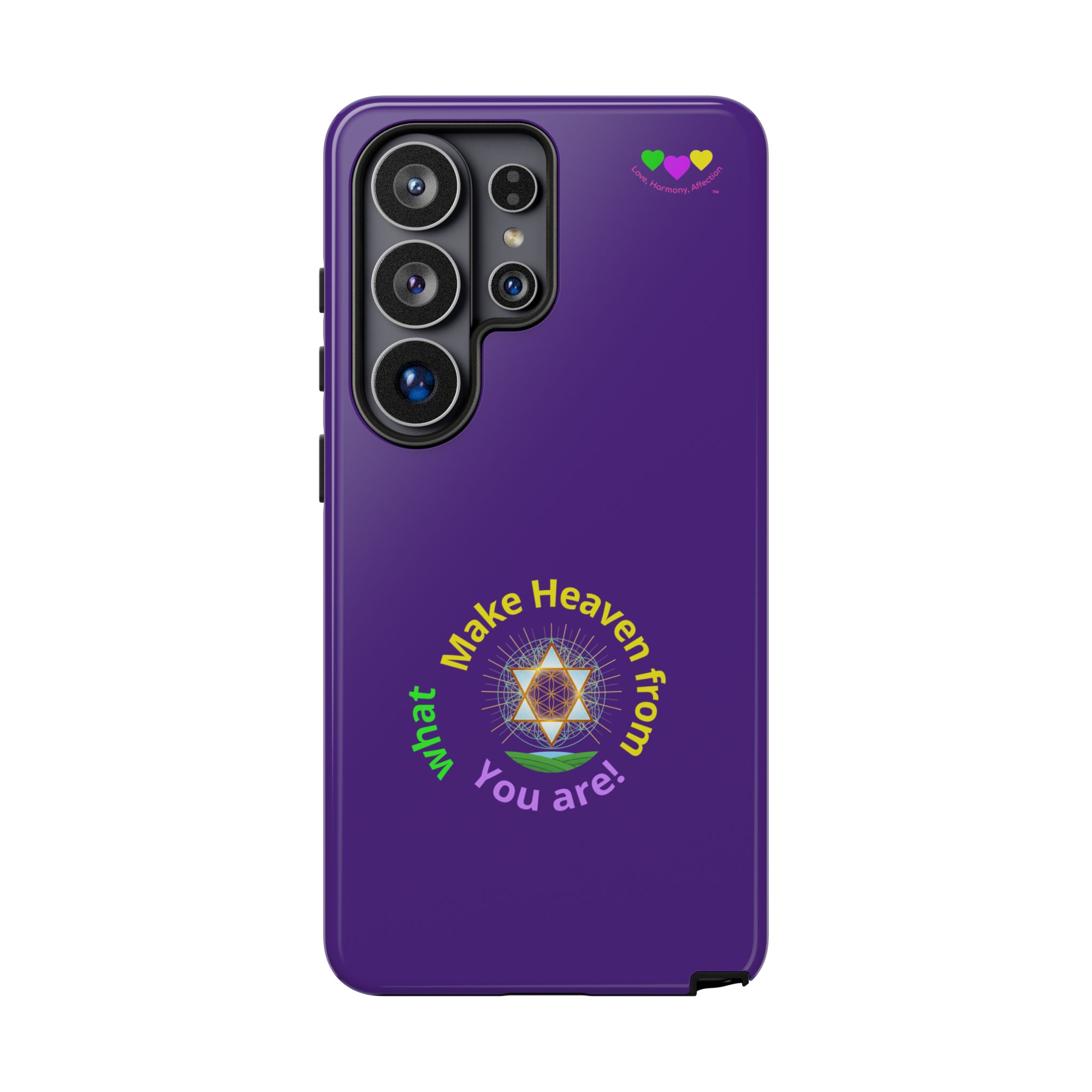 Samsung S26 Ultra (+ more) Case - "Make Heaven From What You Are", Merkaba - Spiritual Geometric Design product thumbnail image