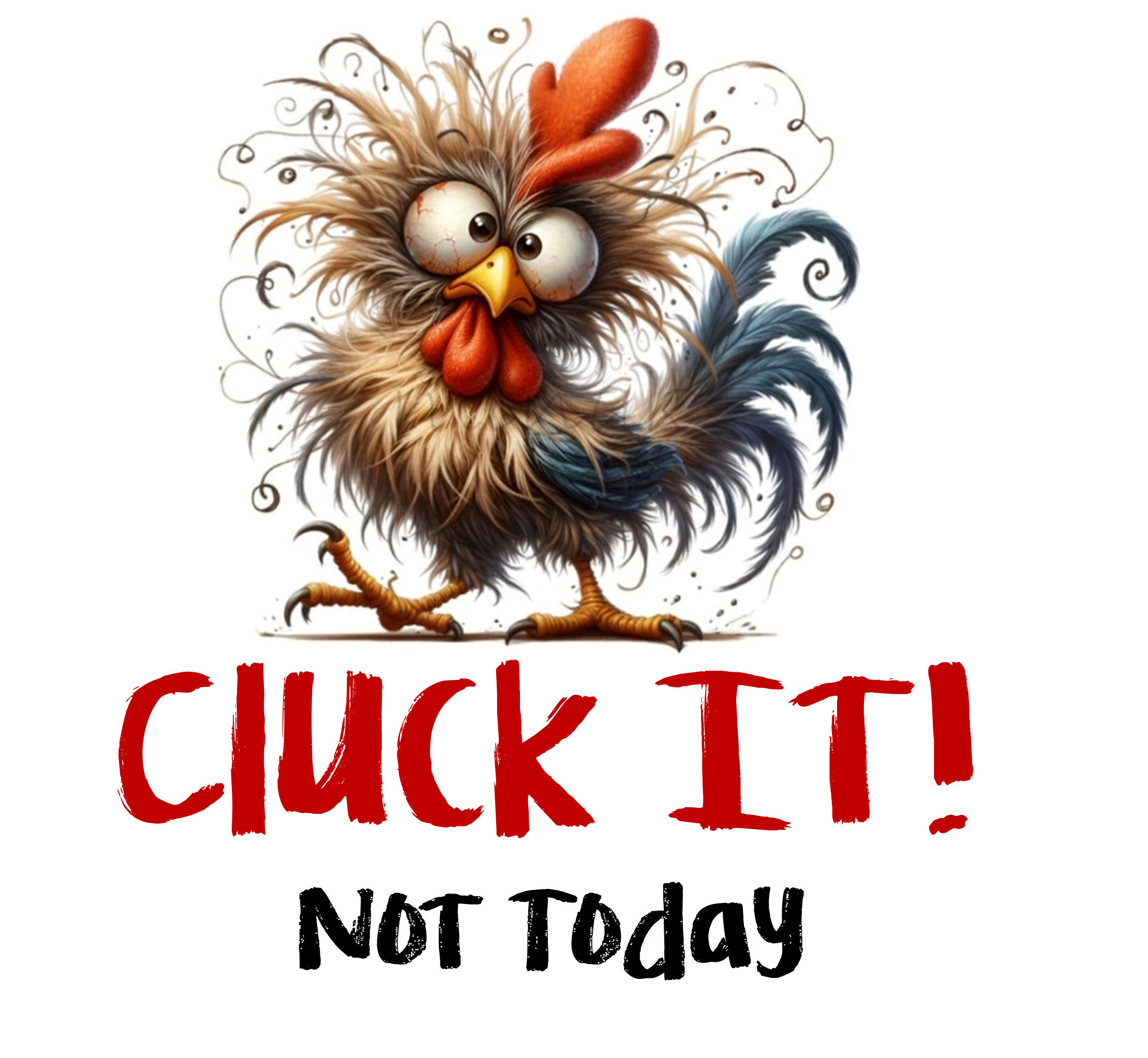 "Cluck It! Not Today" Stainless Steel Tumbler product thumbnail image