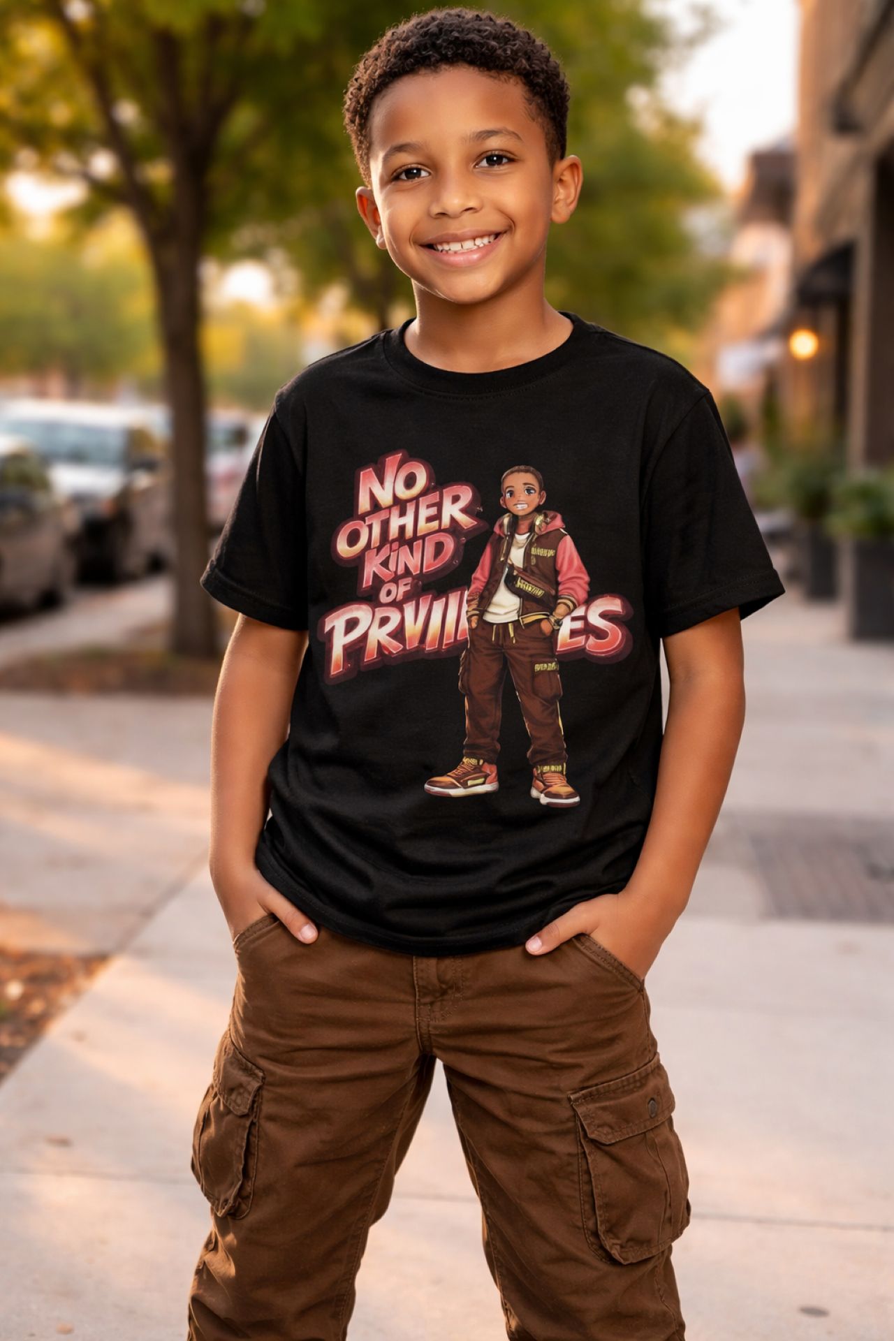 Youth Kids Tee — "No Other Kind of Privileges product thumbnail image Youth Kids Tee — "No Other Kind of Privileges product thumbnail image
