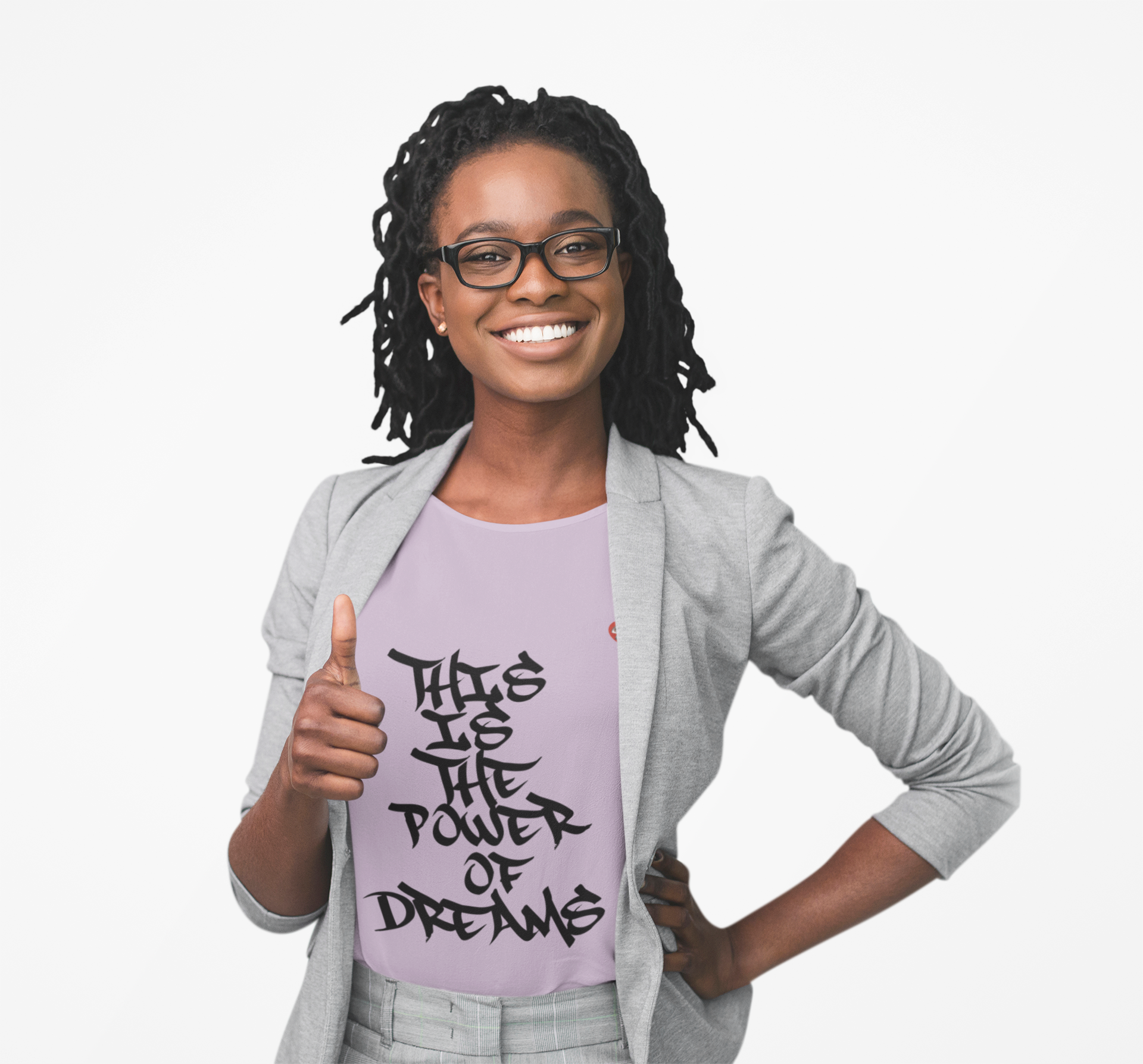 Dream Power T-Shirt — "This Is The Power of Dreams" Graffiti Tee with Heart Accent product thumbnail image