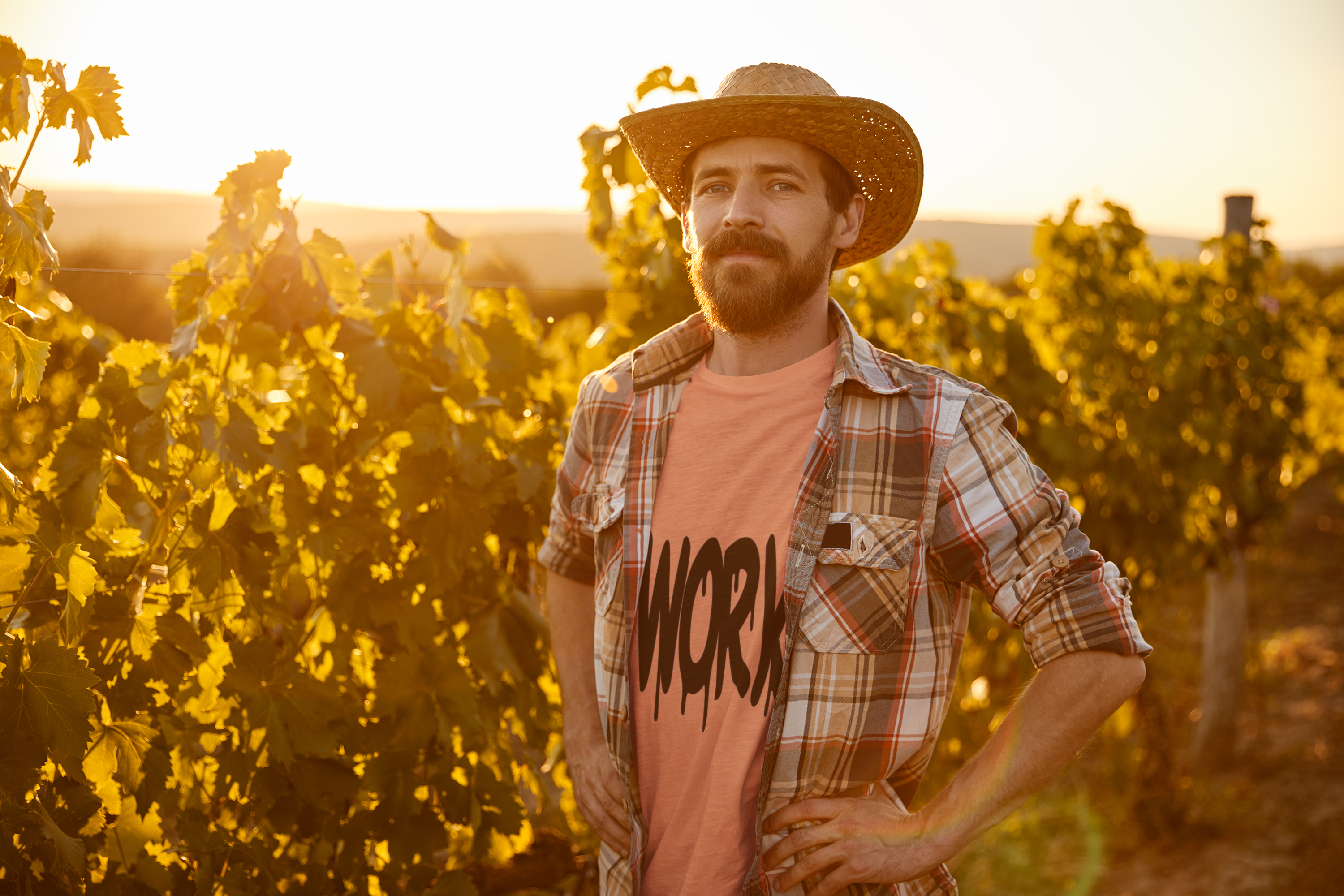 Work Graphic T-Shirt with Mini Heart Logo product thumbnail image